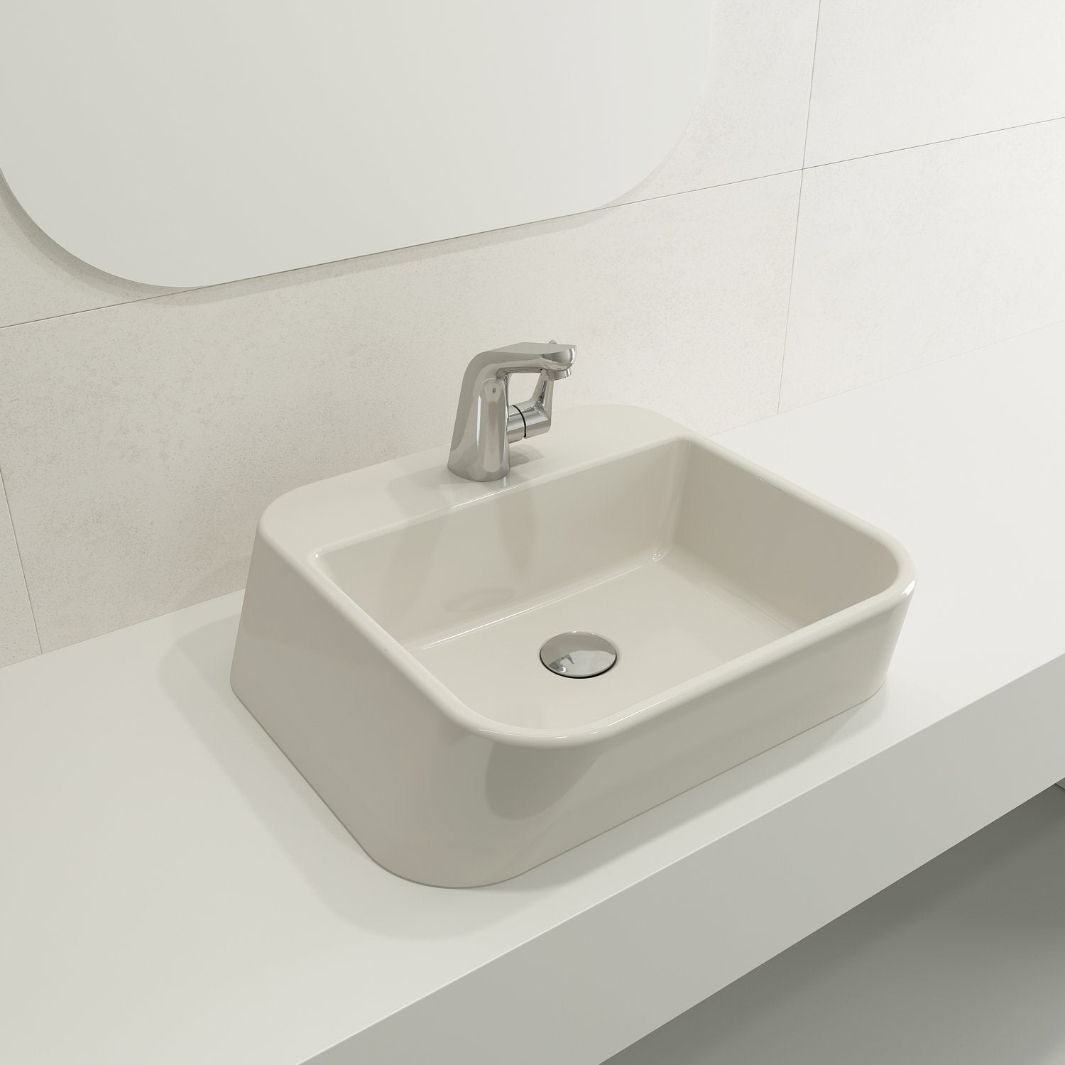 Firenze Vessel Fireclay 19.75 in. 1-Hole 1074