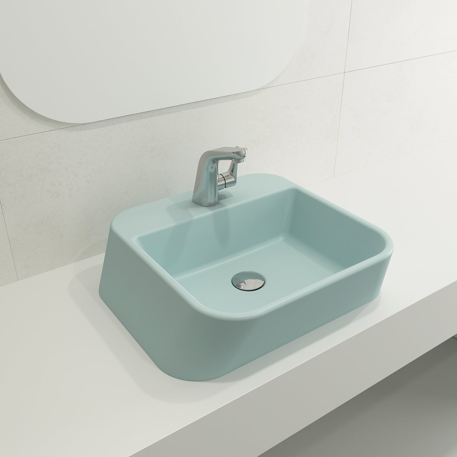 Firenze Vessel Fireclay 19.75 in. 1-Hole 1074