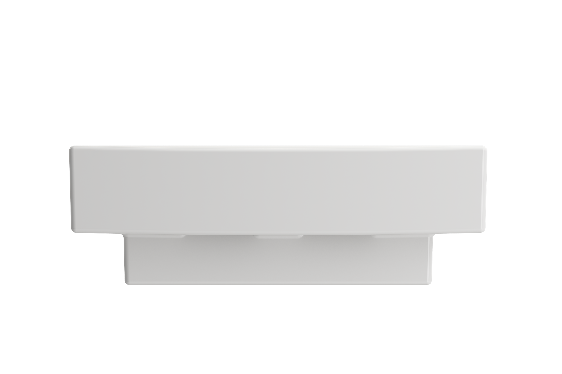 Scala Arch Wall-Mounted Sink Fireclay 19 in. 1-Hole 1076