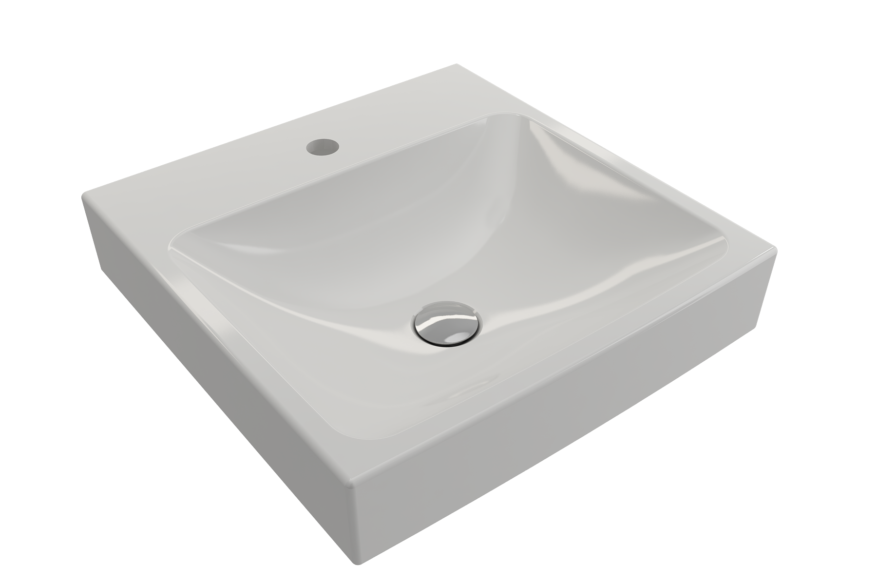 Scala Arch Wall-Mounted Sink Fireclay 19 in. 1-Hole 1076