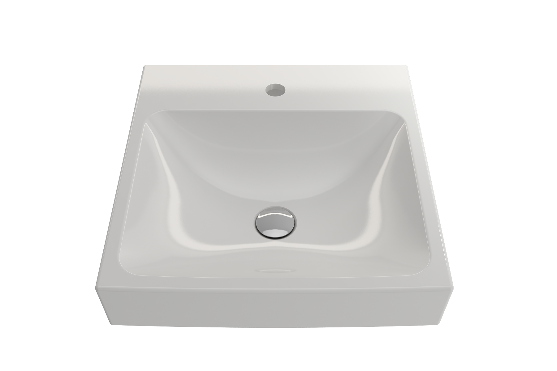 Scala Arch Wall-Mounted Sink Fireclay 19 in. 1-Hole 1076
