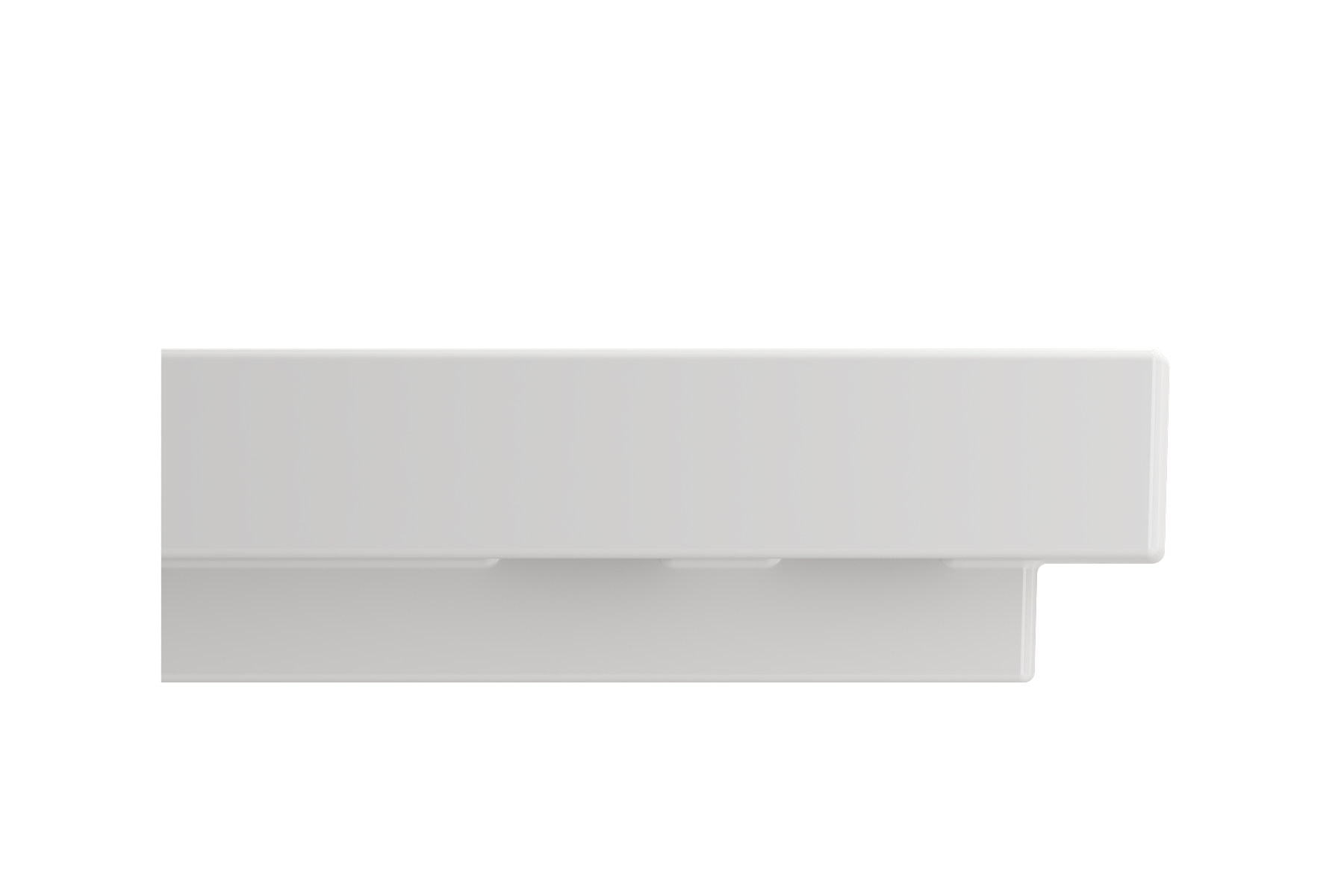 Scala Arch Wall-Mounted Sink Fireclay 19 in. 1-Hole 1076