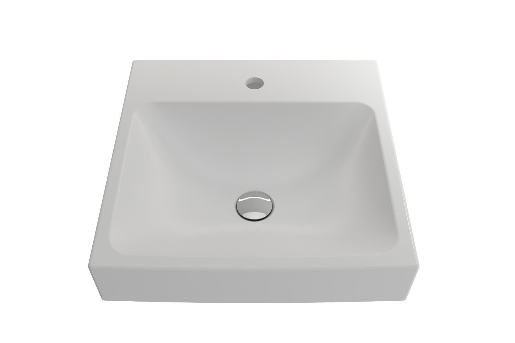 Scala Arch Wall-Mounted Sink Fireclay 19 in. 1-Hole 1076