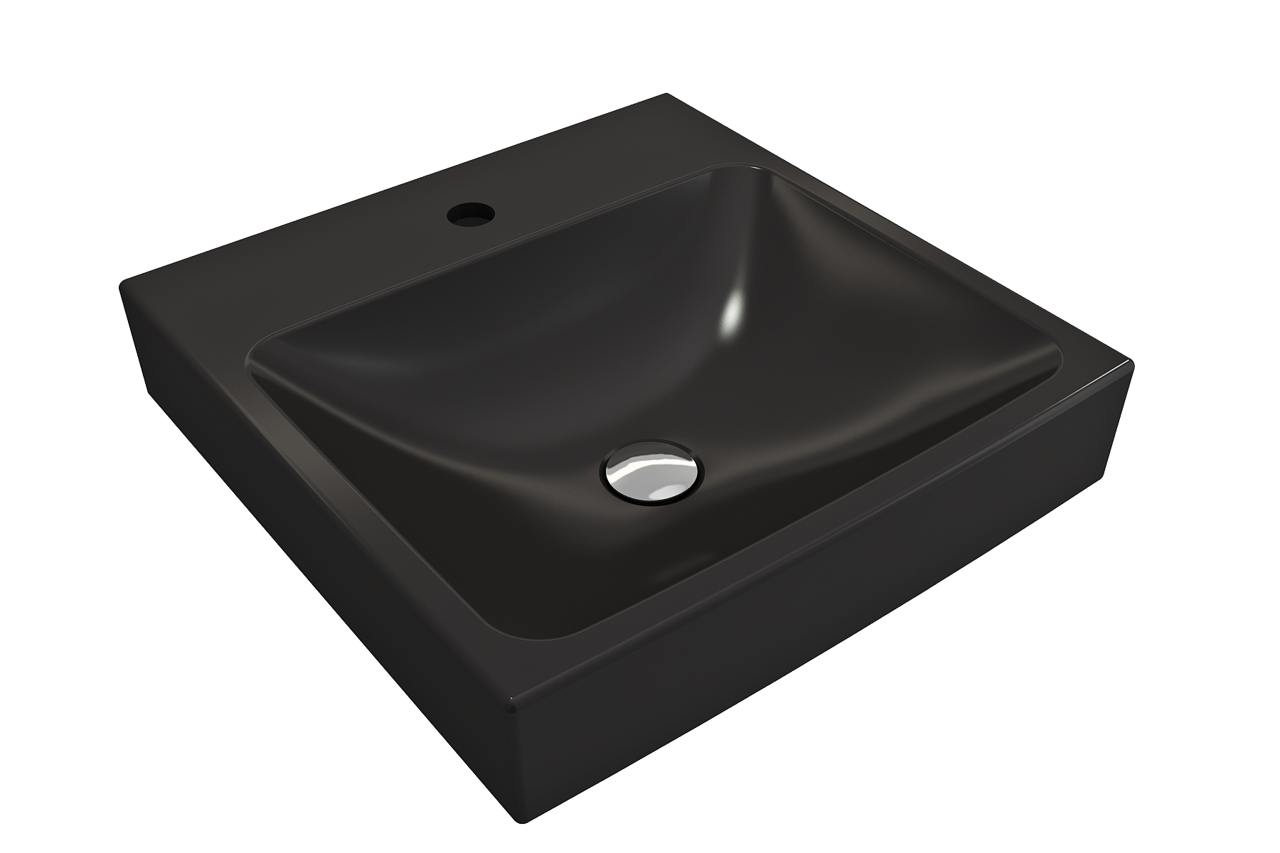 Scala Arch Wall-Mounted Sink Fireclay 19 in. 1-Hole 1076