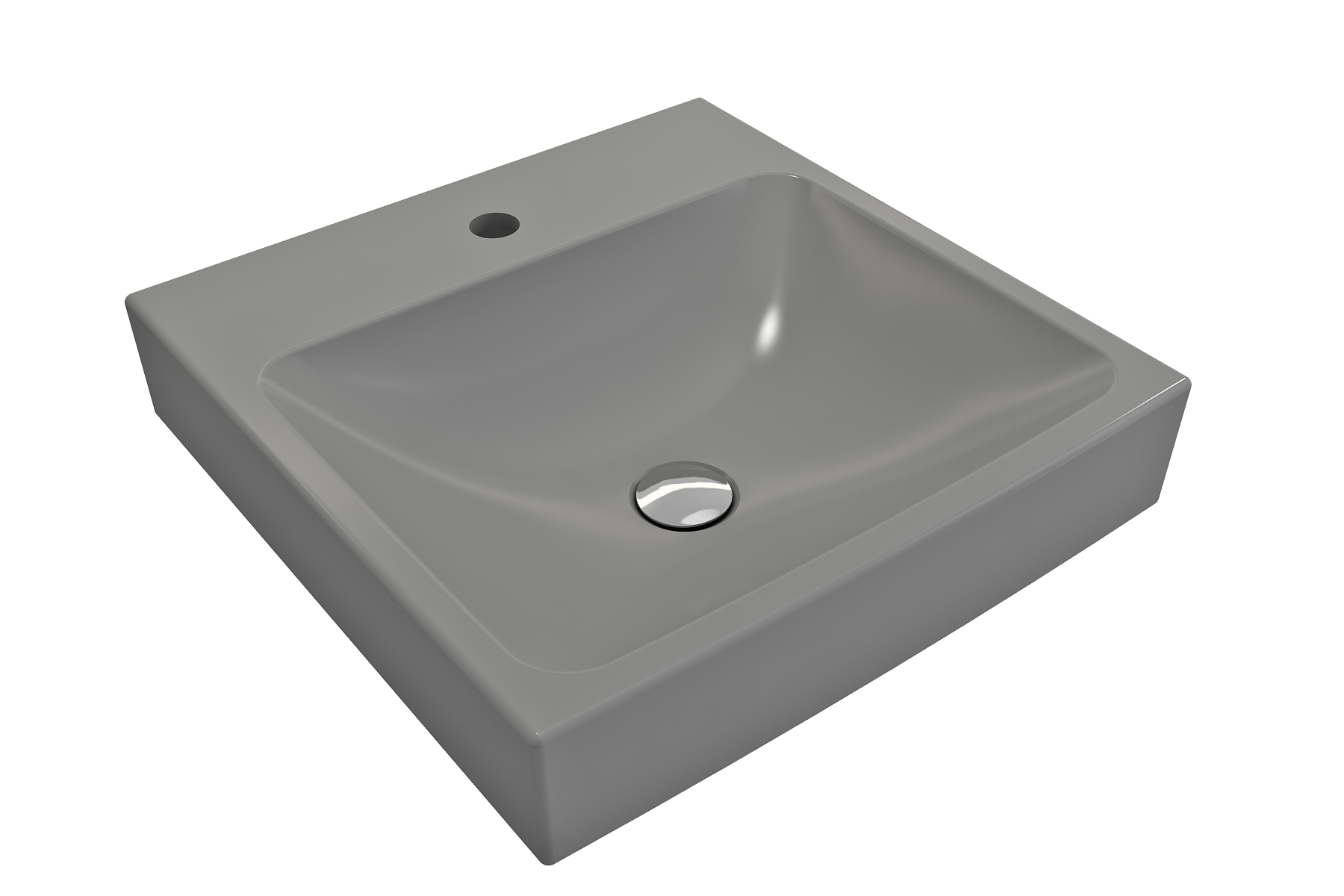 Scala Arch Wall-Mounted Sink Fireclay 19 in. 1-Hole 1076