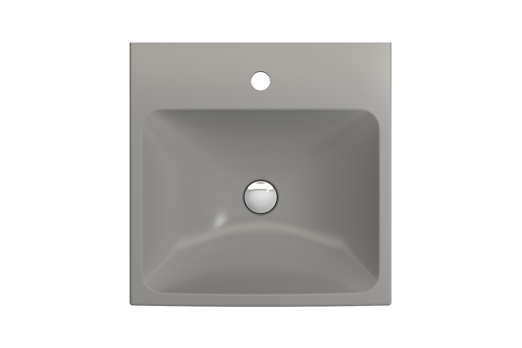 Scala Arch Wall-Mounted Sink Fireclay 19 in. 1-Hole 1076