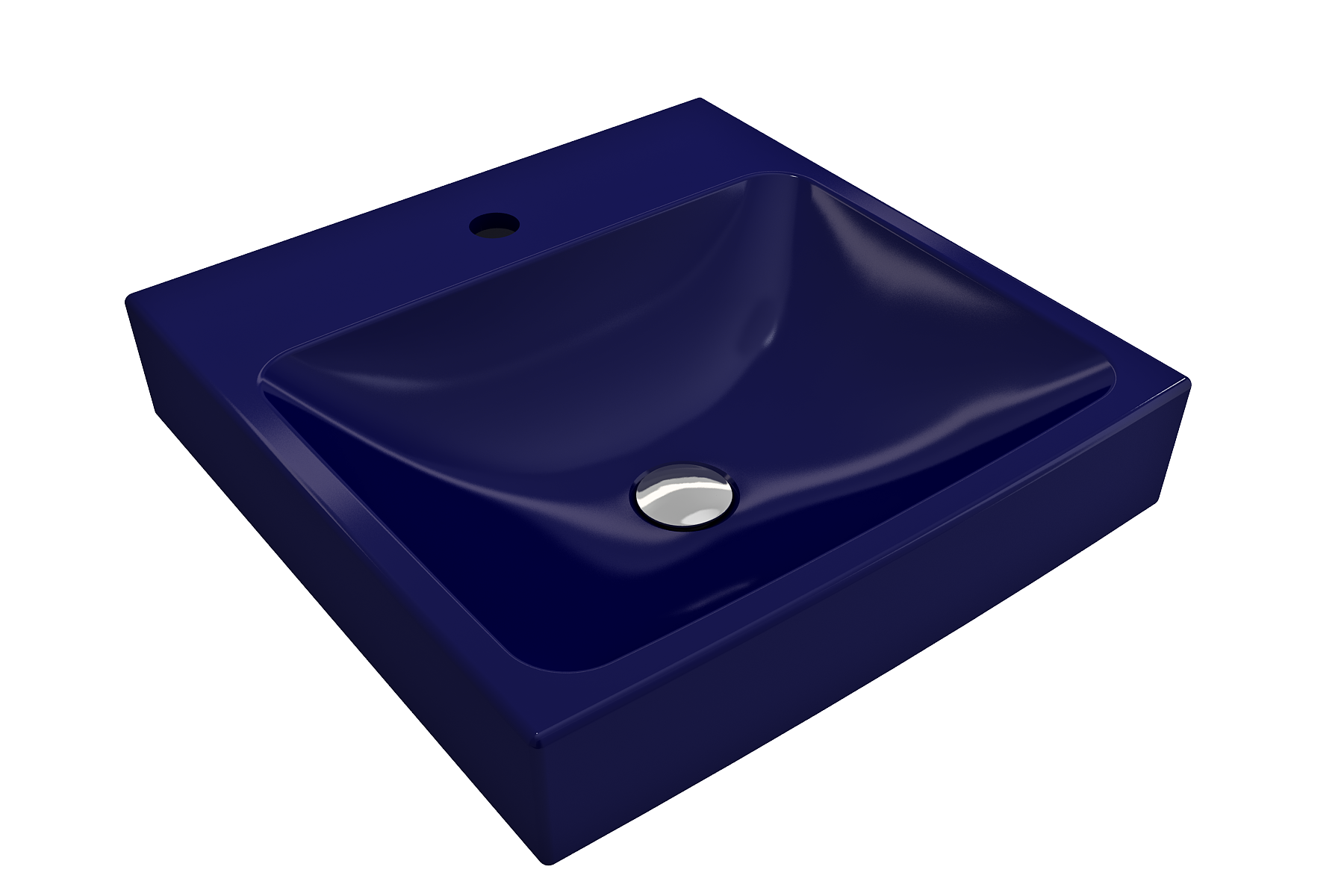 Scala Arch Wall-Mounted Sink Fireclay 19 in. 1-Hole 1076