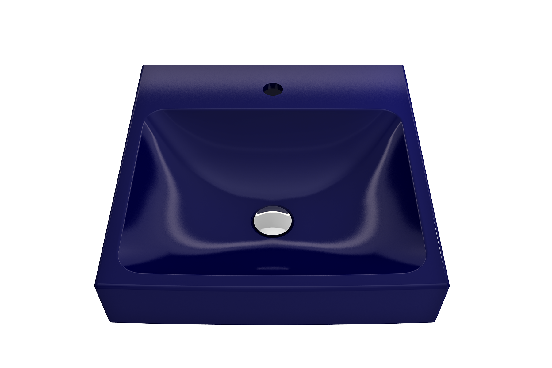 Scala Arch Wall-Mounted Sink Fireclay 19 in. 1-Hole 1076