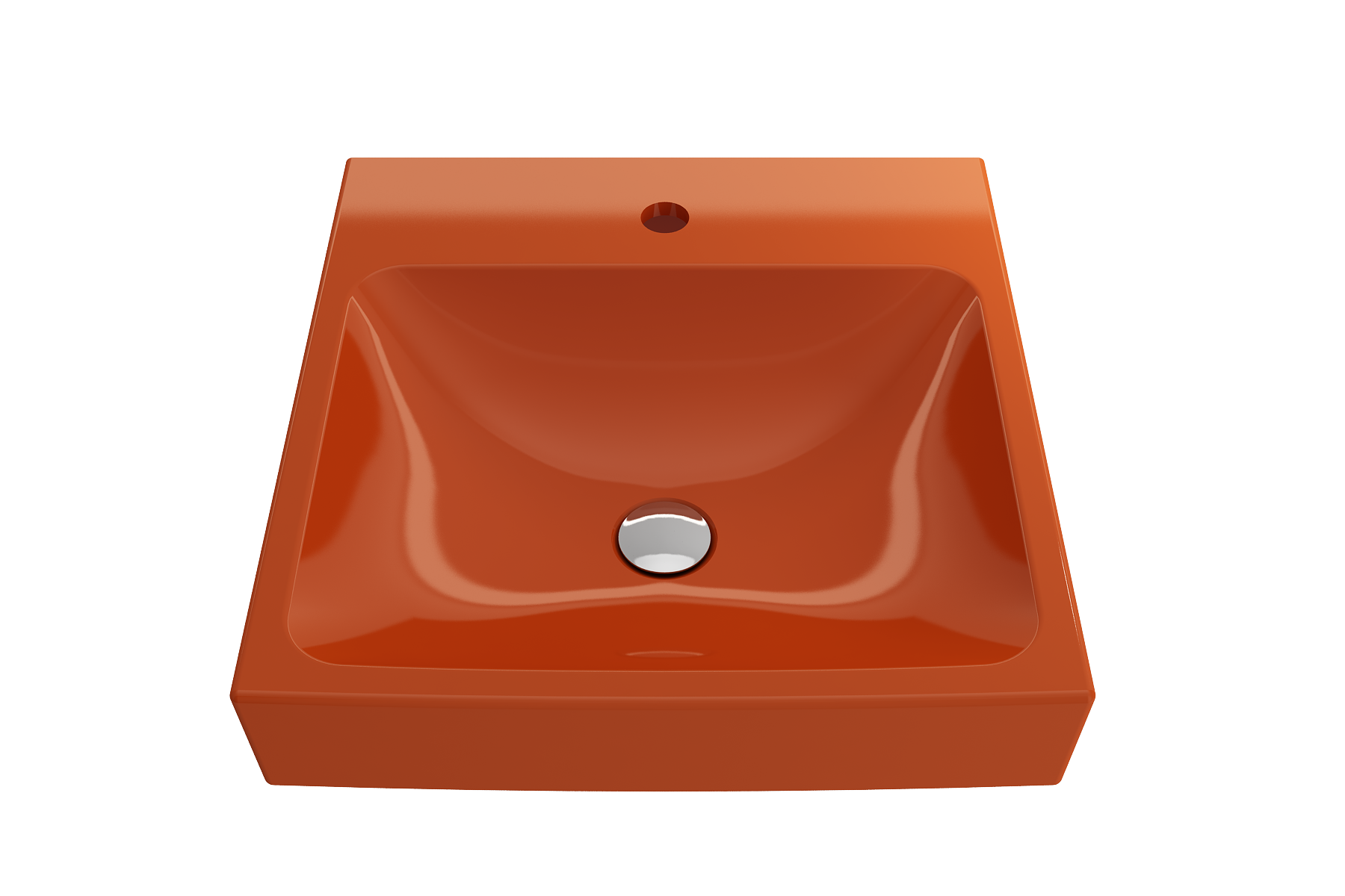 Scala Arch Wall-Mounted Sink Fireclay 19 in. 1-Hole 1076