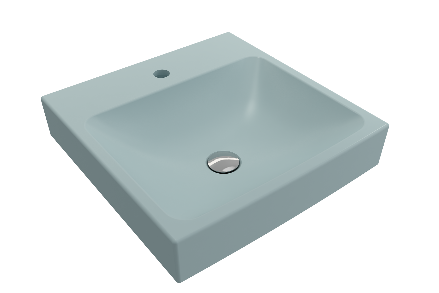 Scala Arch Wall-Mounted Sink Fireclay 19 in. 1-Hole 1076