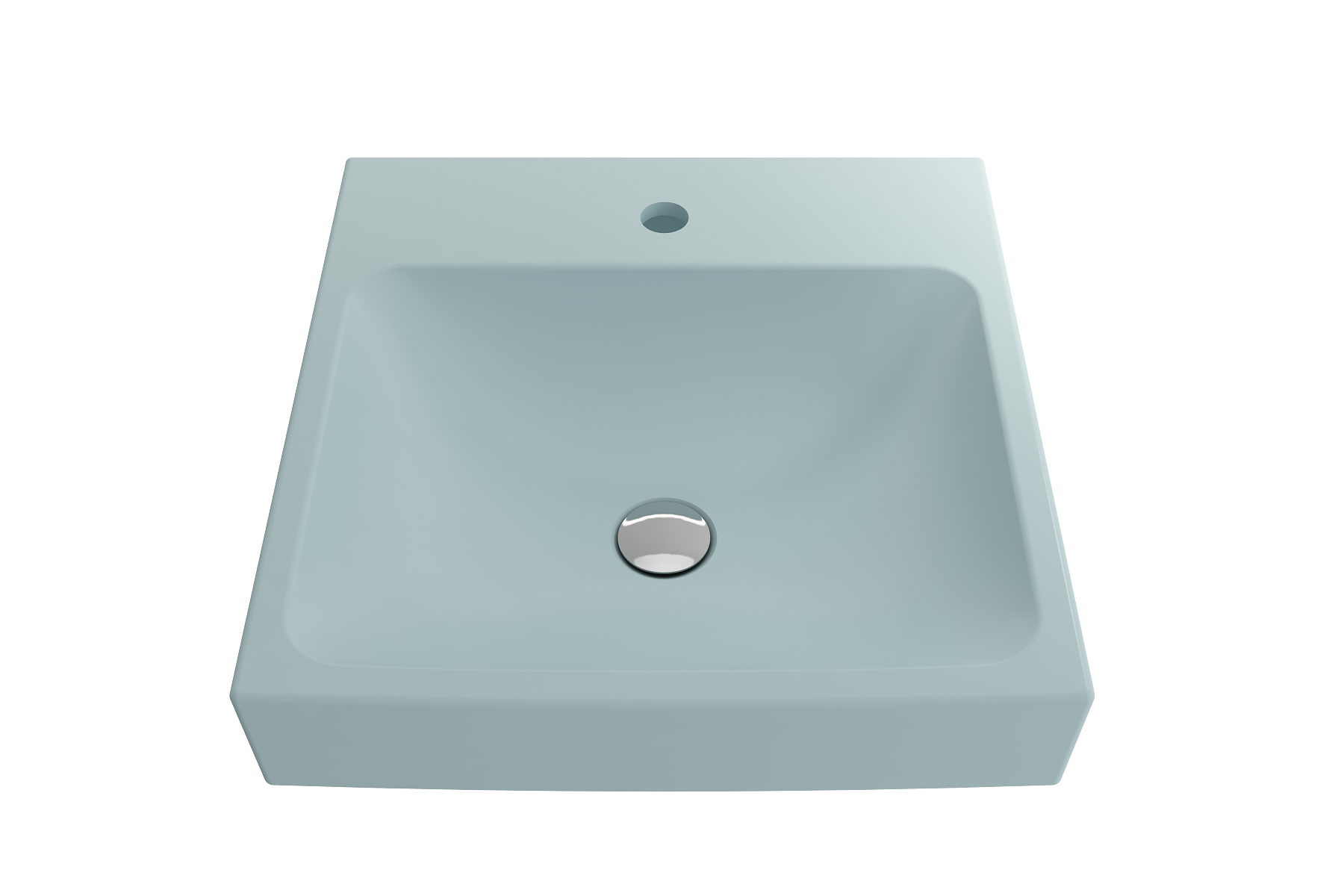 Scala Arch Wall-Mounted Sink Fireclay 19 in. 1-Hole 1076