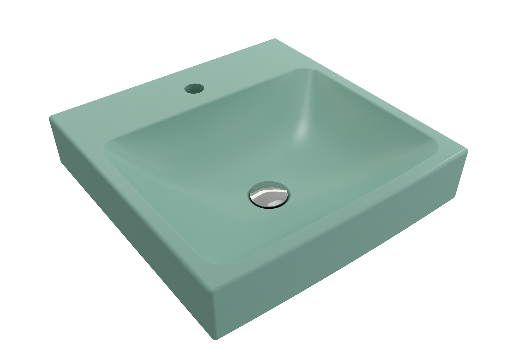 Scala Arch Wall-Mounted Sink Fireclay 19 in. 1-Hole 1076