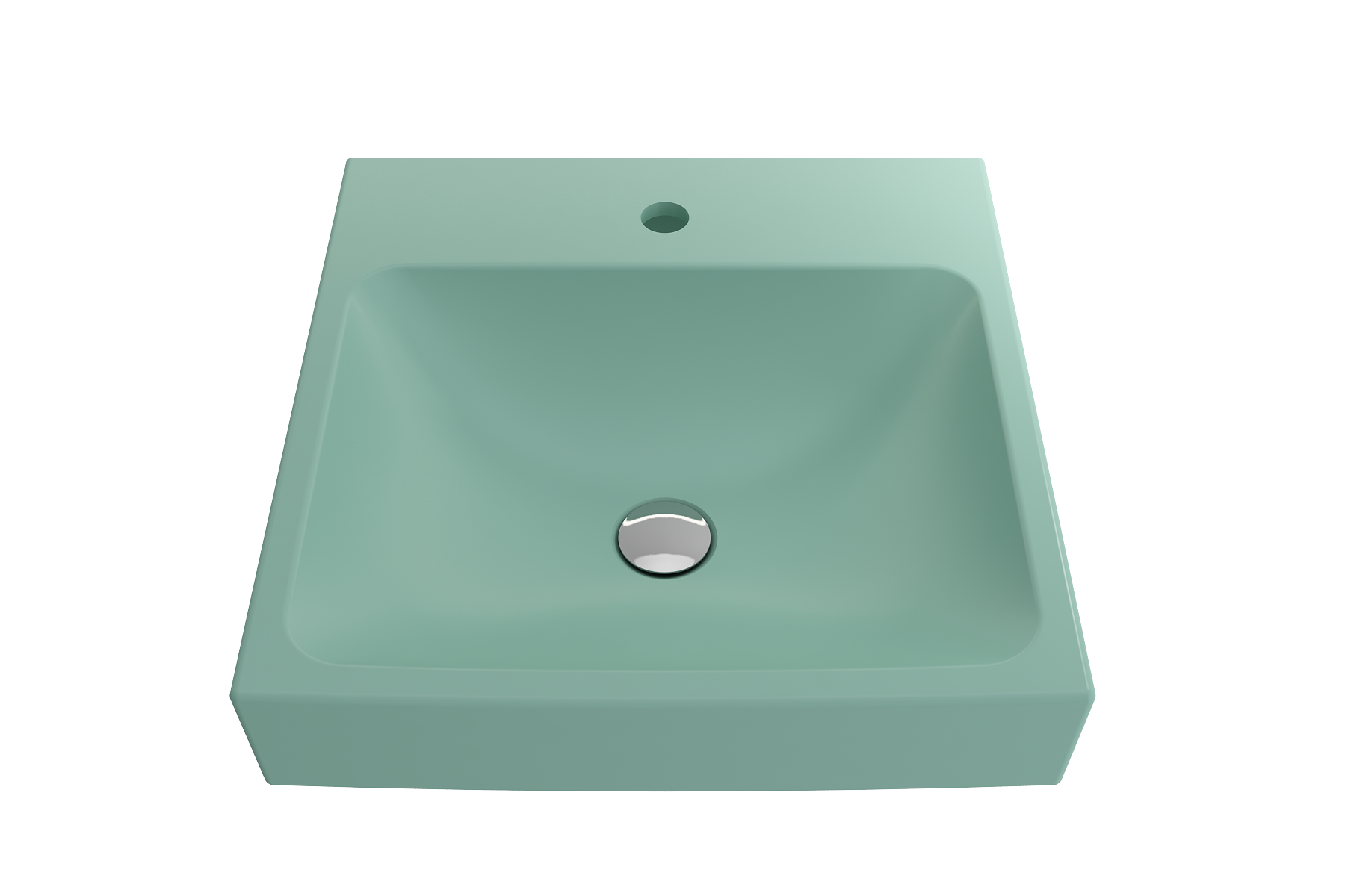 Scala Arch Wall-Mounted Sink Fireclay 19 in. 1-Hole 1076