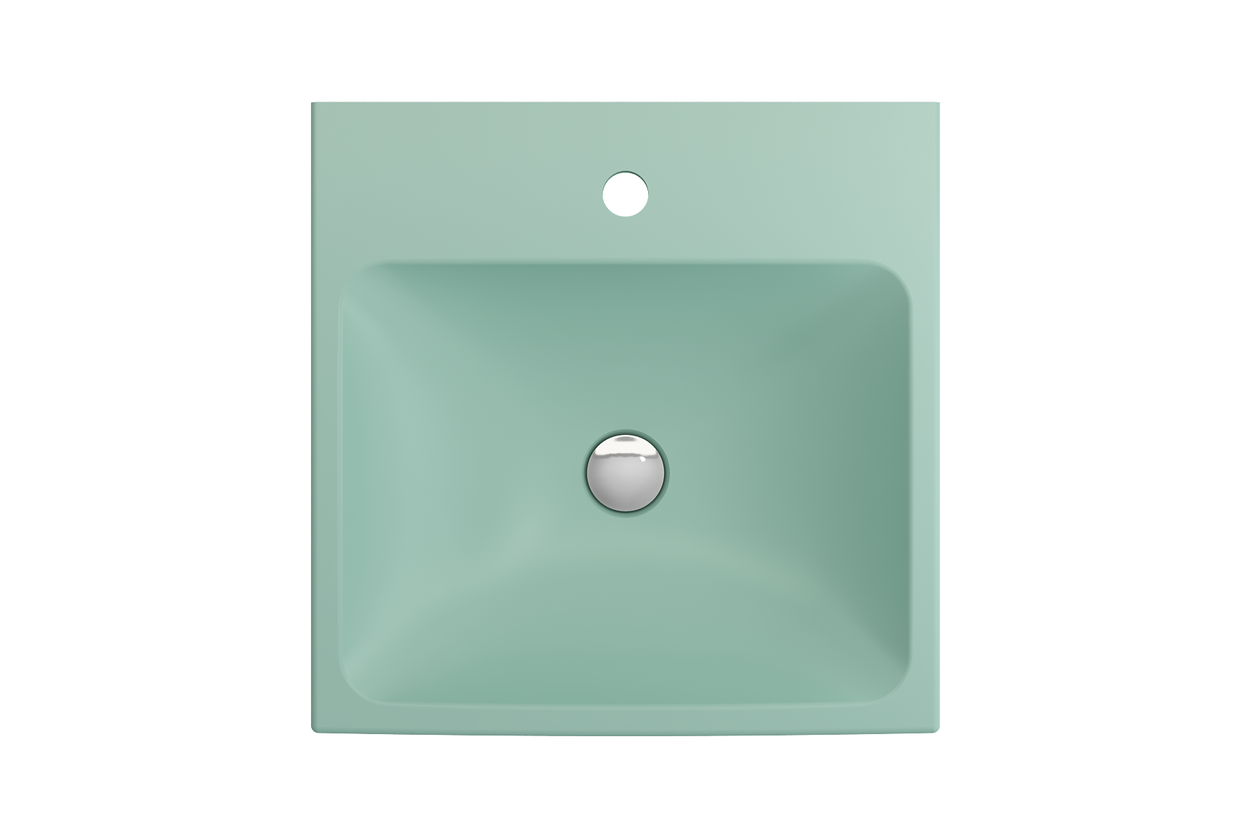 Scala Arch Wall-Mounted Sink Fireclay 19 in. 1-Hole 1076