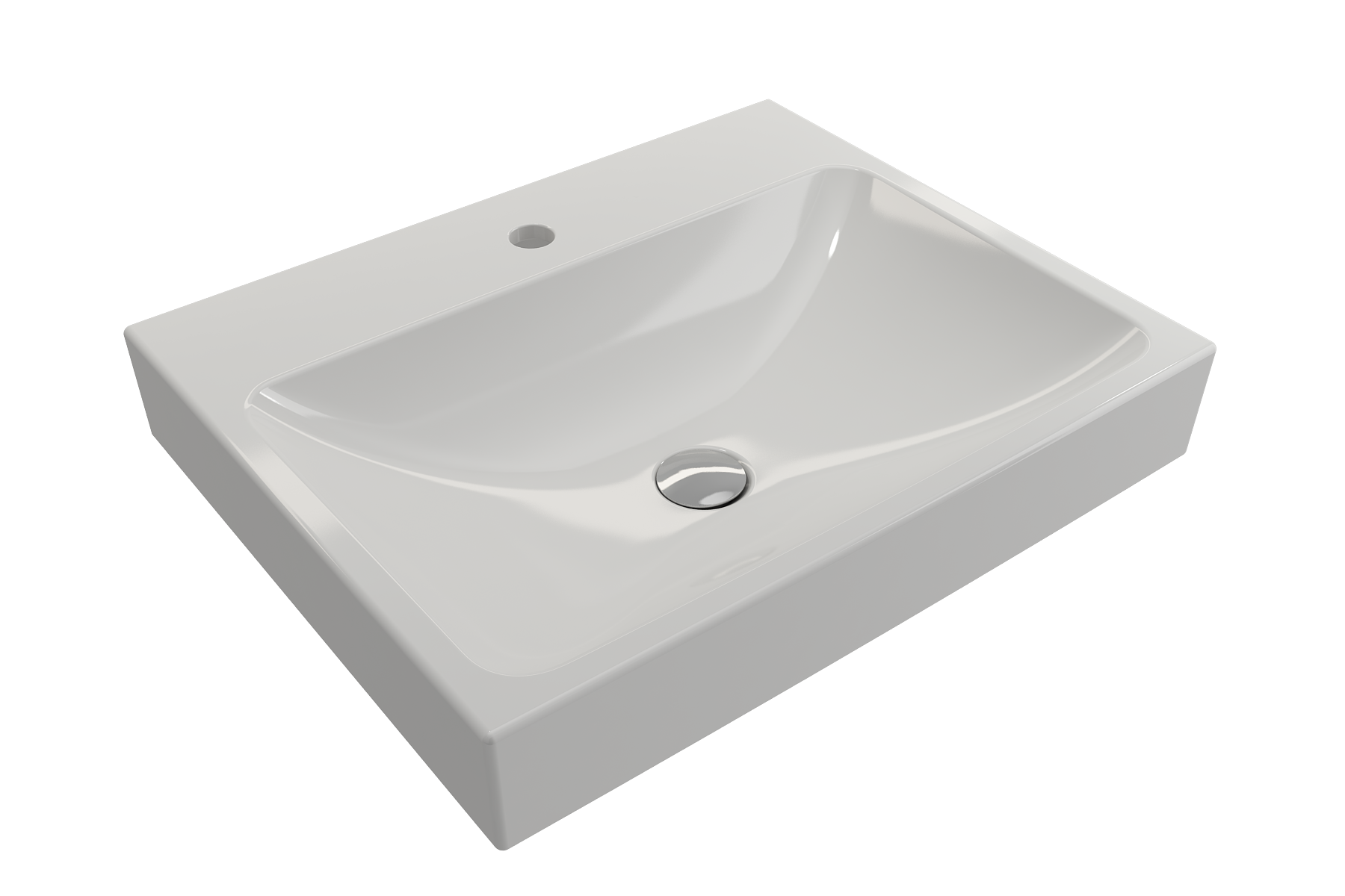 Scala Arch Wall-Mounted Sink Fireclay 23.75 in. 1-Hole 1077