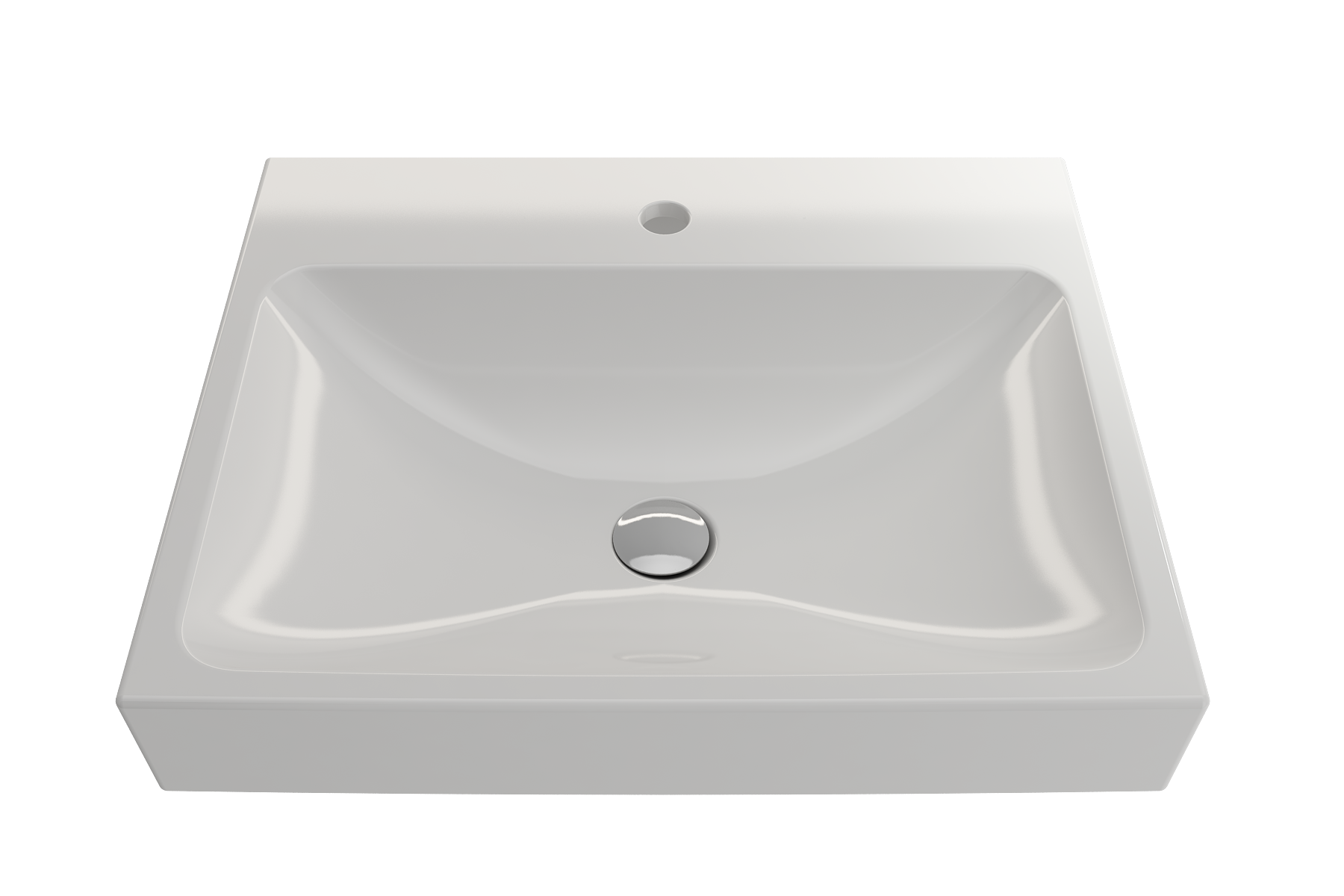 Scala Arch Wall-Mounted Sink Fireclay 23.75 in. 1-Hole 1077
