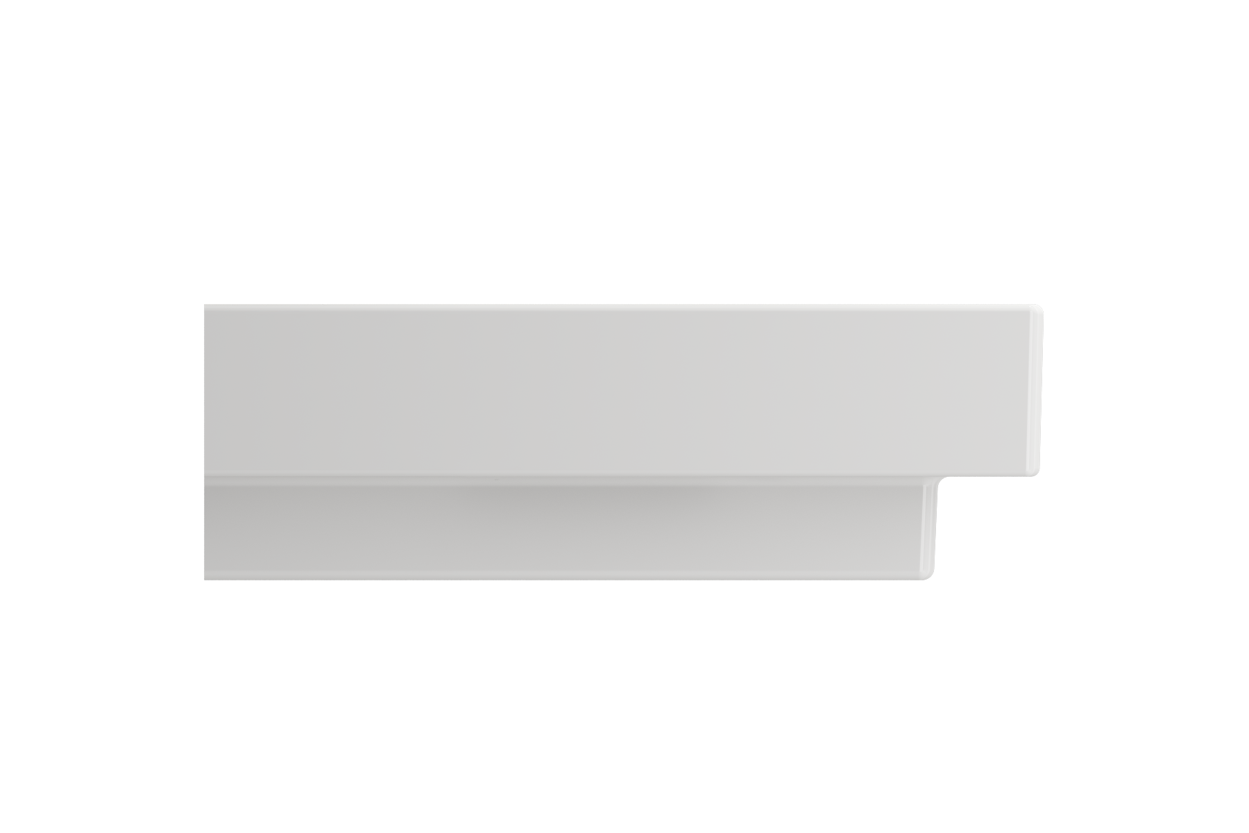 Scala Arch Wall-Mounted Sink Fireclay 23.75 in. 1-Hole 1077