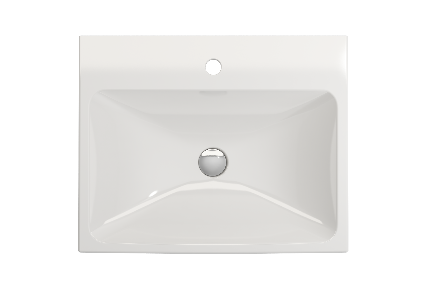 Scala Arch Wall-Mounted Sink Fireclay 23.75 in. 1-Hole 1077