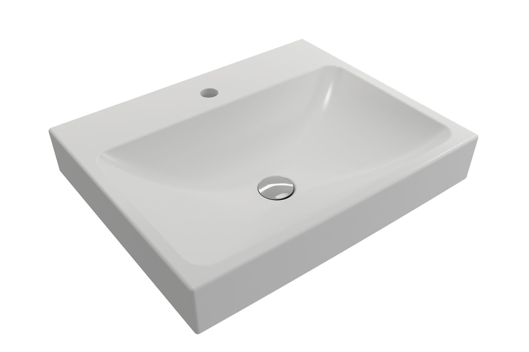 Scala Arch Wall-Mounted Sink Fireclay 23.75 in. 1-Hole 1077