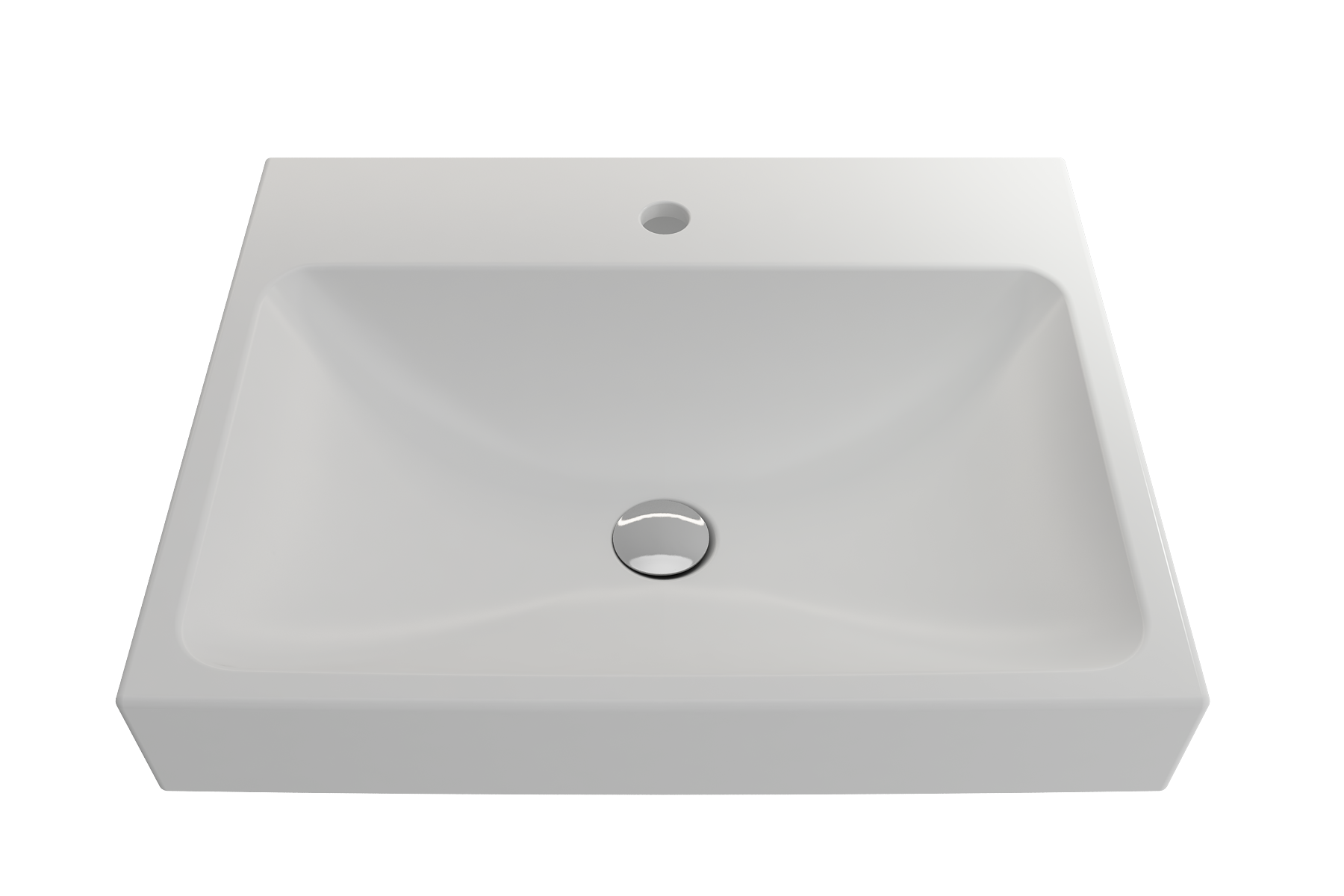 Scala Arch Wall-Mounted Sink Fireclay 23.75 in. 1-Hole 1077