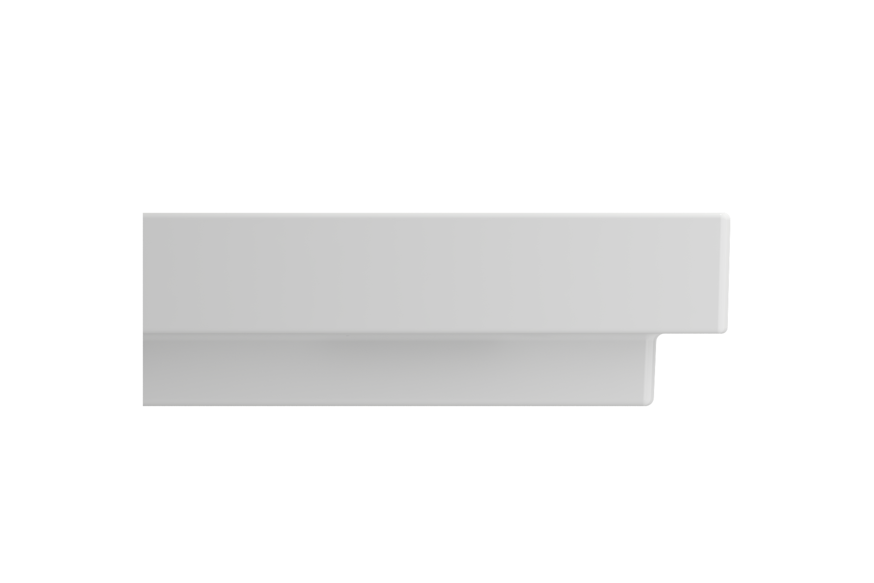 Scala Arch Wall-Mounted Sink Fireclay 23.75 in. 1-Hole 1077