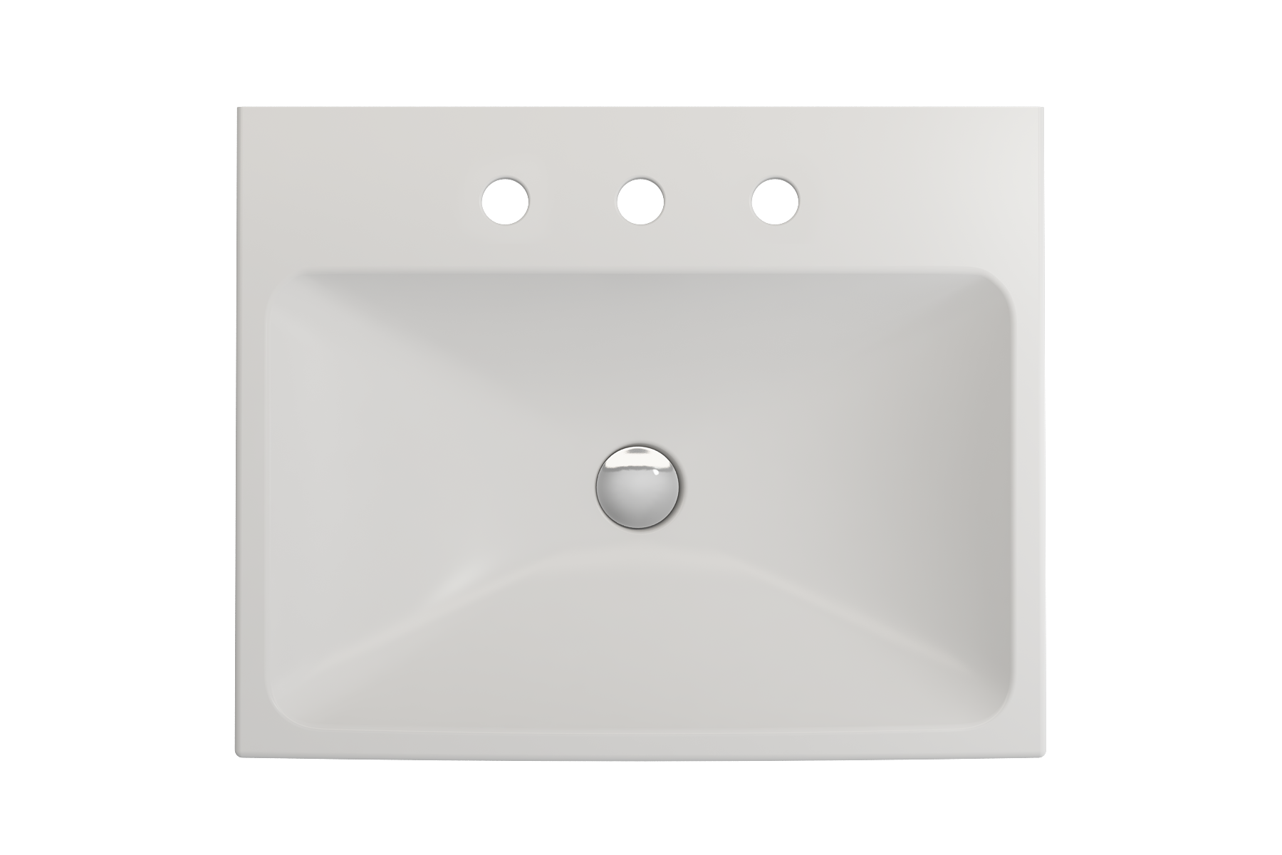 Scala Arch Wall-Mounted Sink Fireclay 23.75 in. 3-Hole 1077