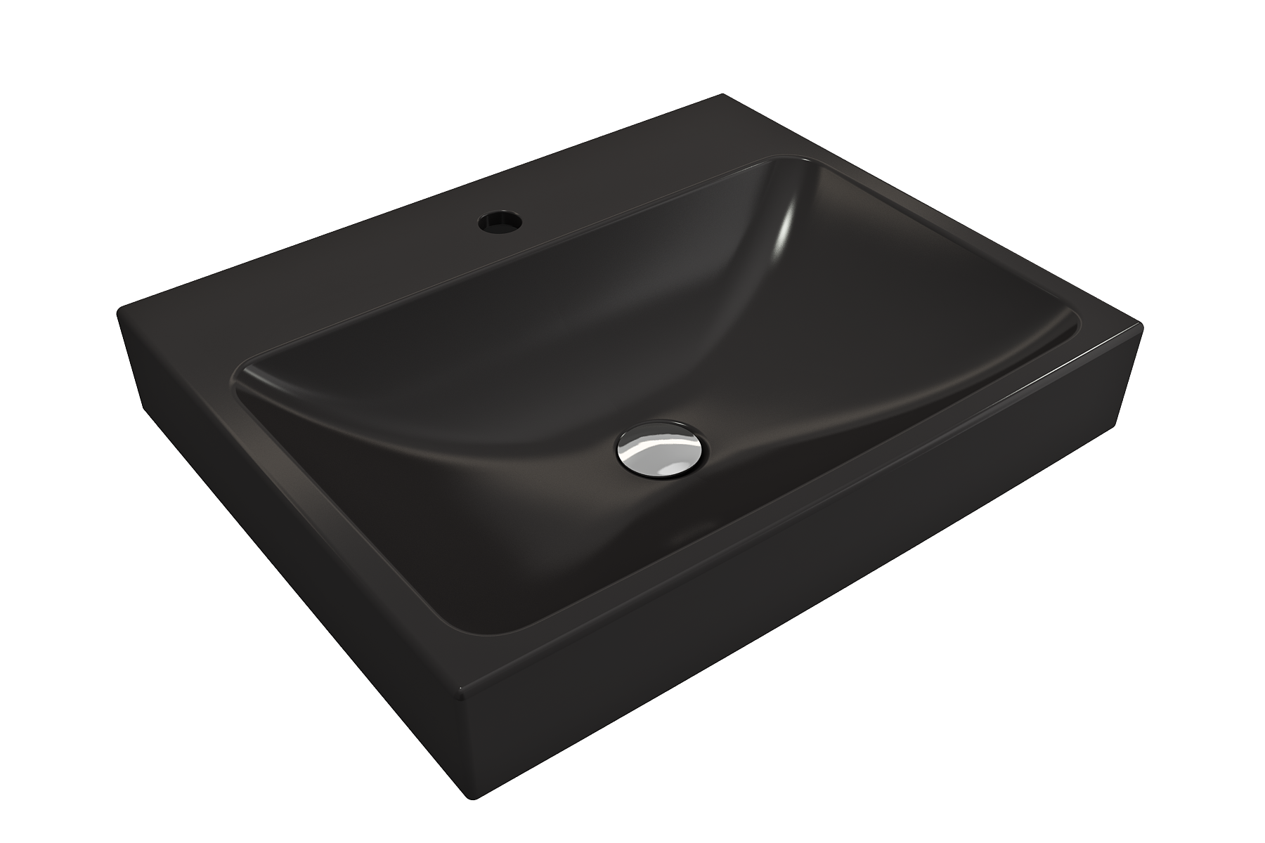 Scala Arch Wall-Mounted Sink Fireclay 23.75 in. 1-Hole 1077