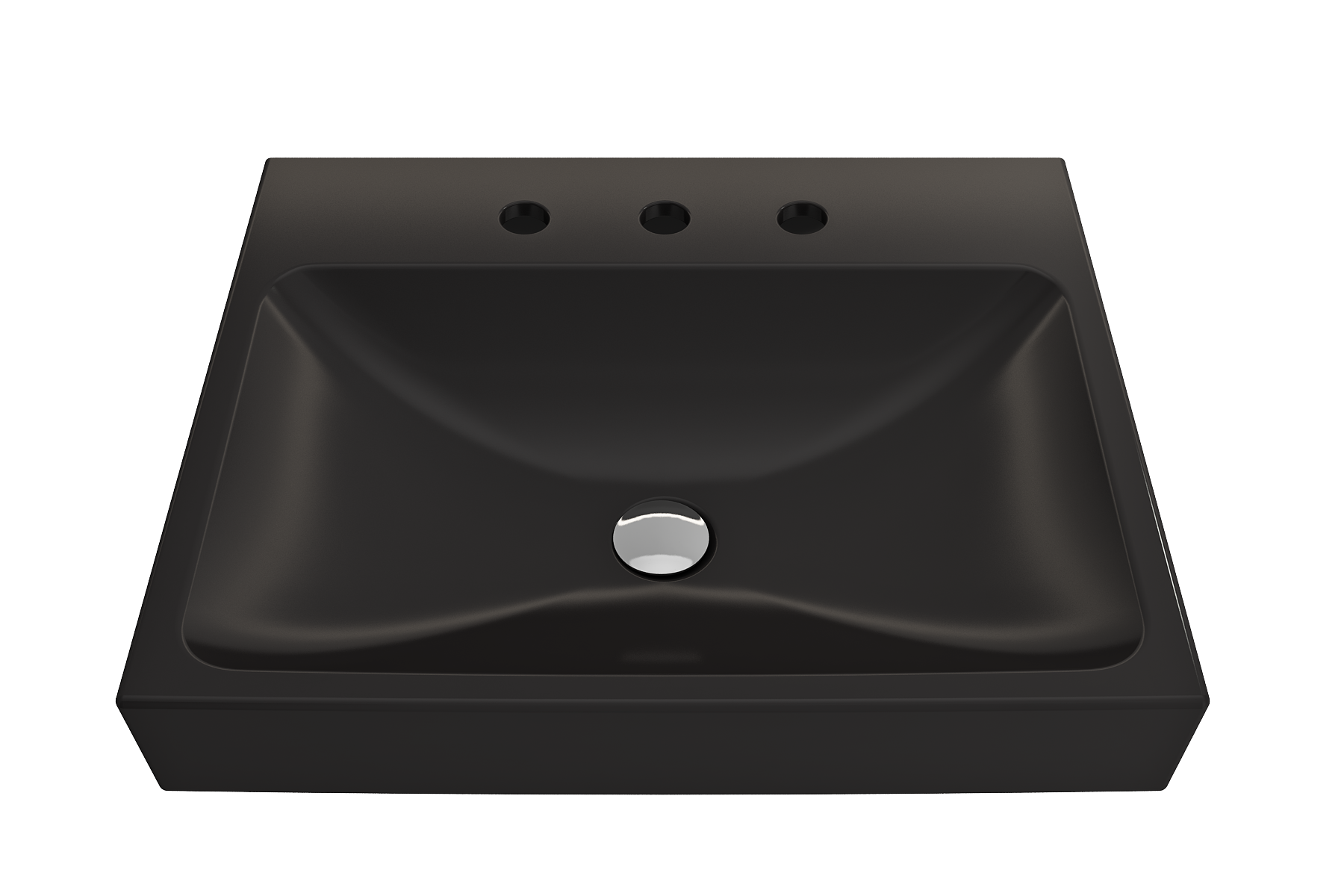 Scala Arch Wall-Mounted Sink Fireclay 23.75 in. 3-Hole 1077