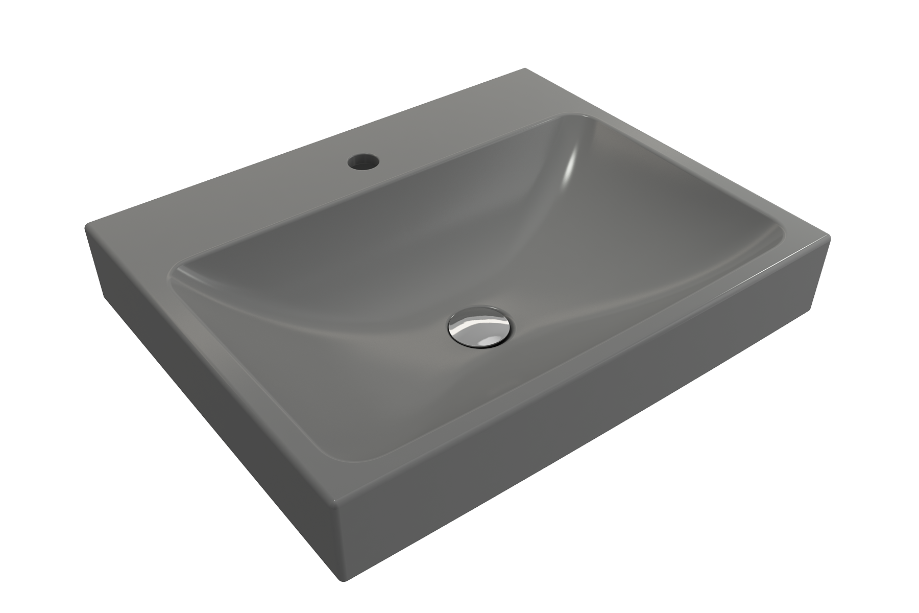 Scala Arch Wall-Mounted Sink Fireclay 23.75 in. 1-Hole 1077
