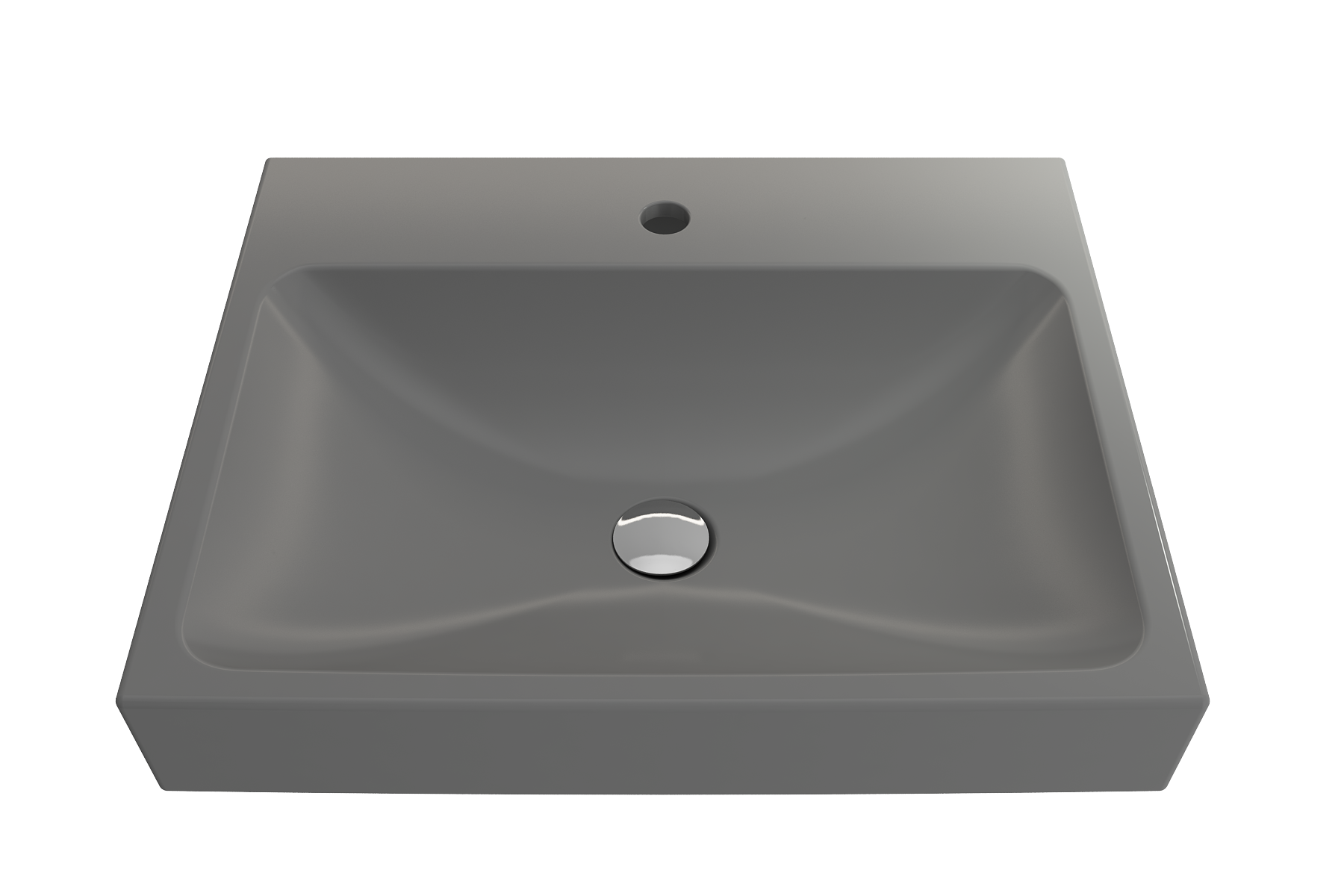 Scala Arch Wall-Mounted Sink Fireclay 23.75 in. 1-Hole 1077