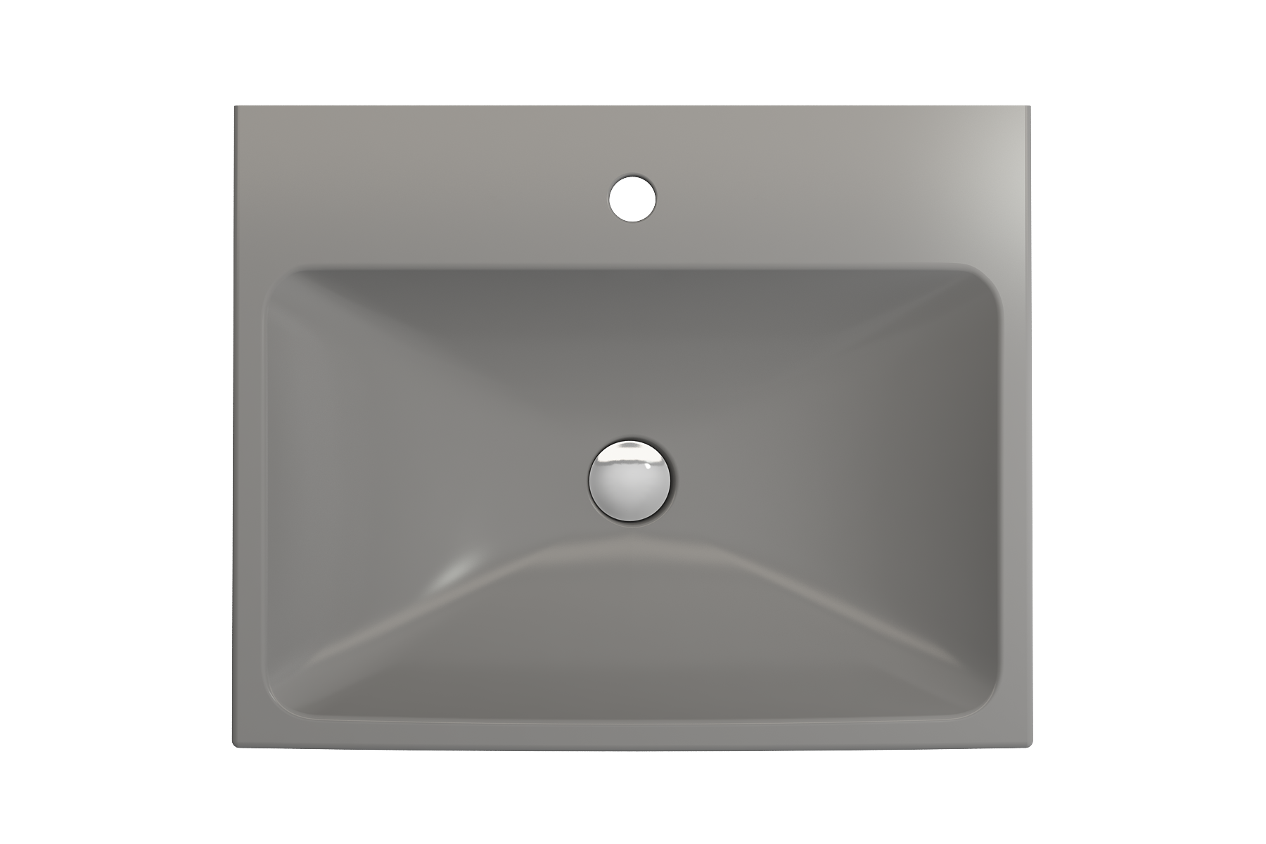 Scala Arch Wall-Mounted Sink Fireclay 23.75 in. 1-Hole 1077