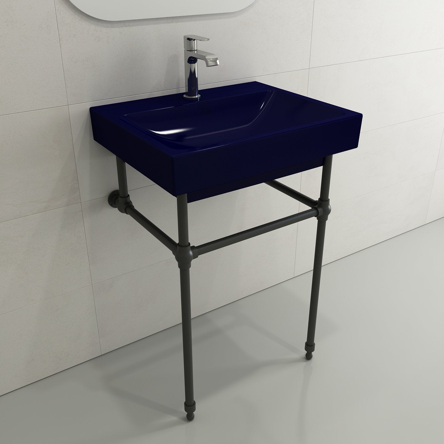 Scala Arch Wall-Mounted Sink Fireclay 23.75 in. 1-Hole 1077