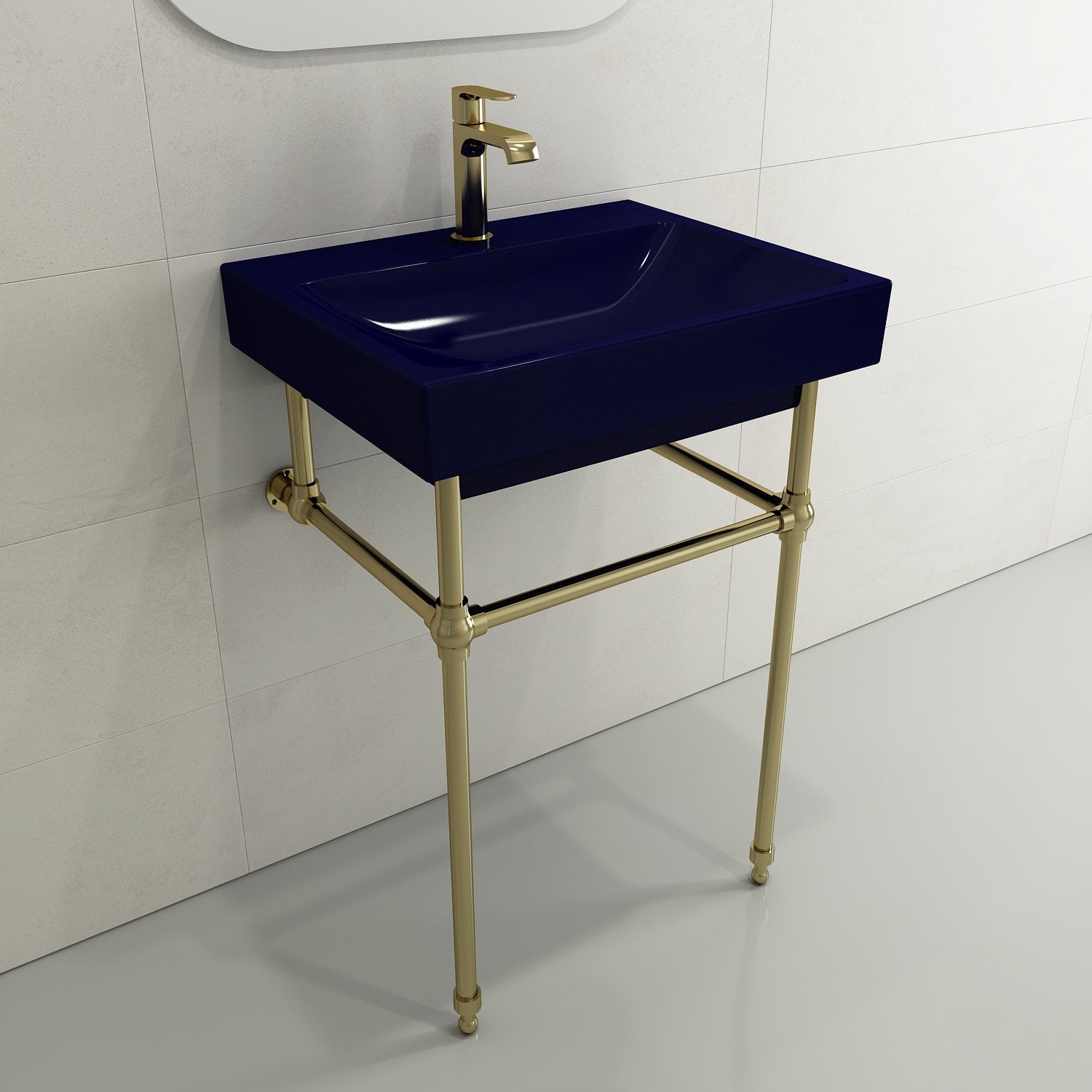 Scala Arch Wall-Mounted Sink Fireclay 23.75 in. 1-Hole 1077