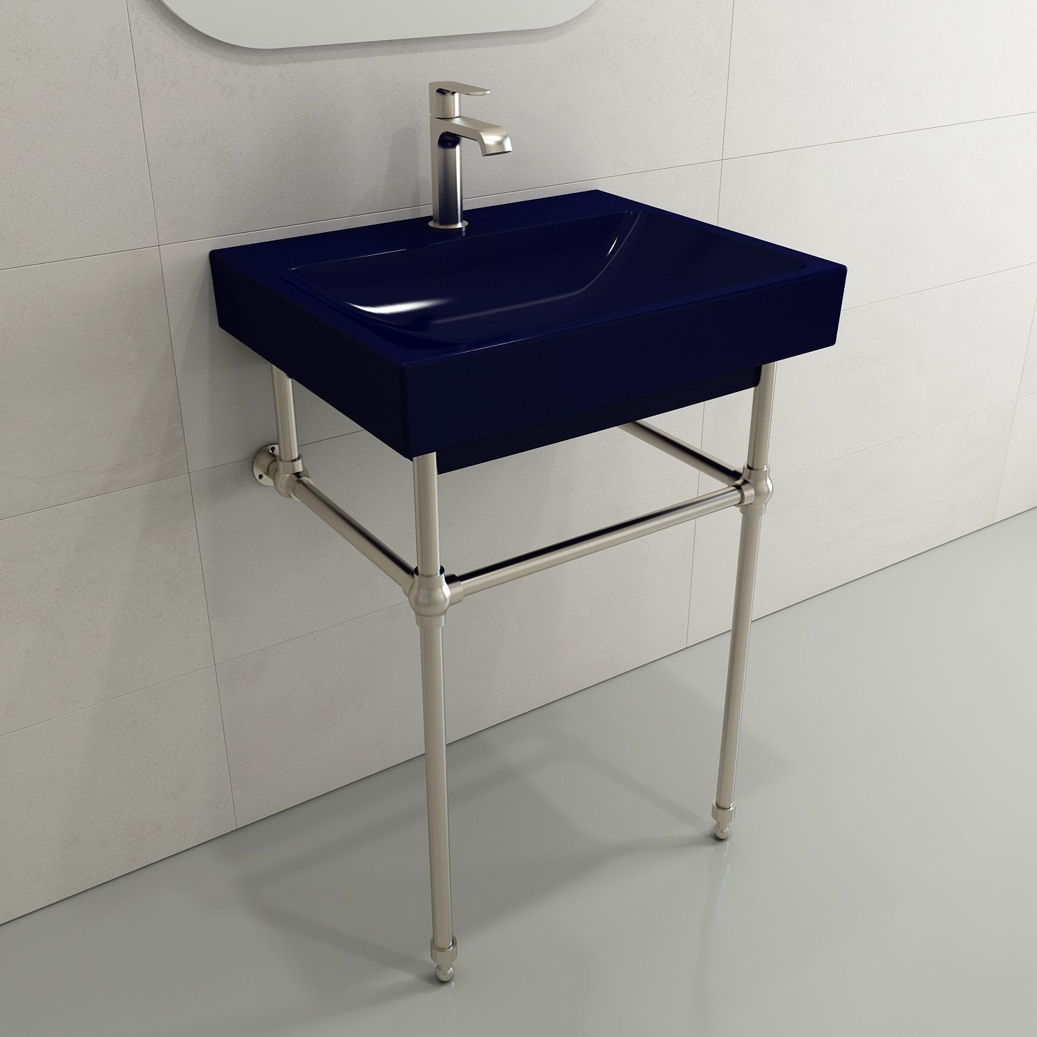 Scala Arch Wall-Mounted Sink Fireclay 23.75 in. 1-Hole 1077