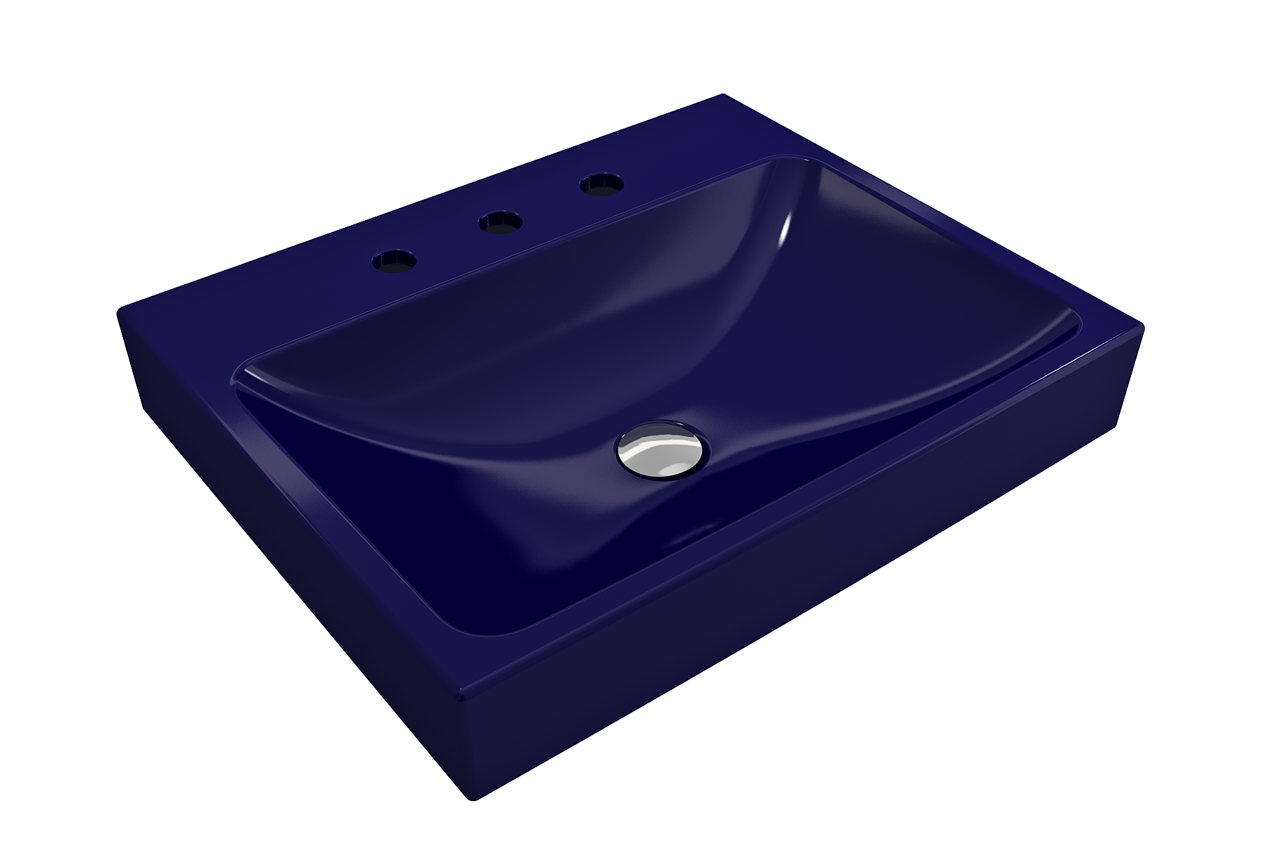 Scala Arch Wall-Mounted Sink Fireclay 23.75 in. 3-Hole 1077