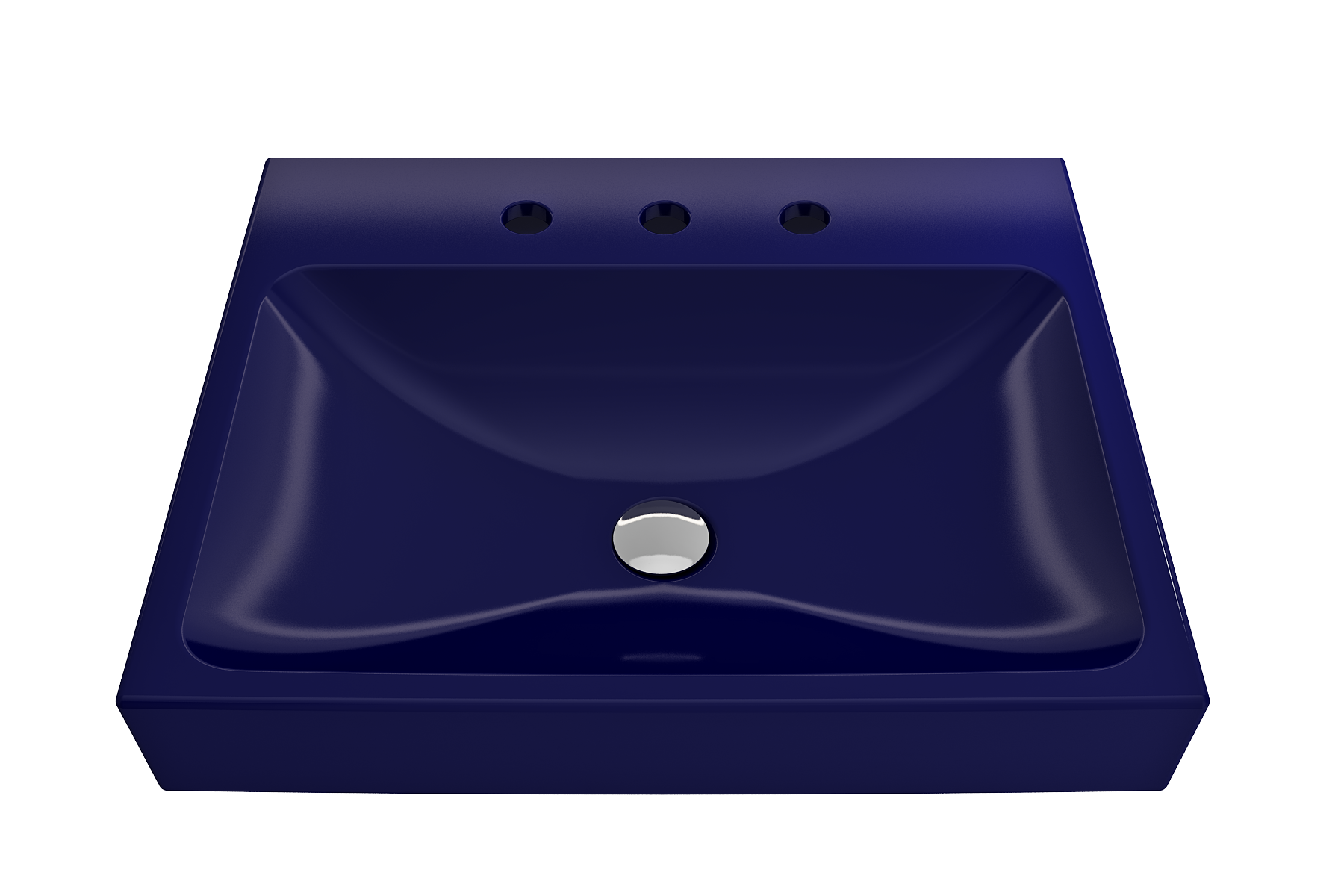 Scala Arch Wall-Mounted Sink Fireclay 23.75 in. 3-Hole 1077