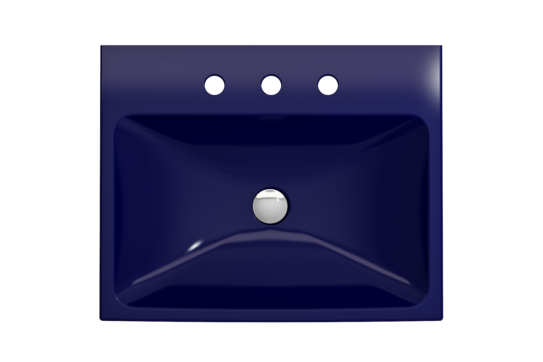 Scala Arch Wall-Mounted Sink Fireclay 23.75 in. 3-Hole 1077