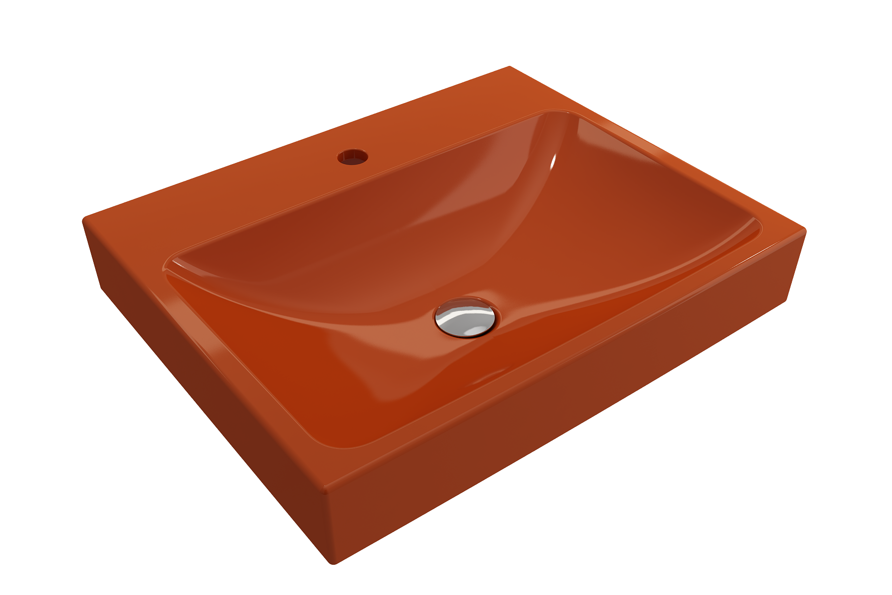 Scala Arch Wall-Mounted Sink Fireclay 23.75 in. 1-Hole 1077
