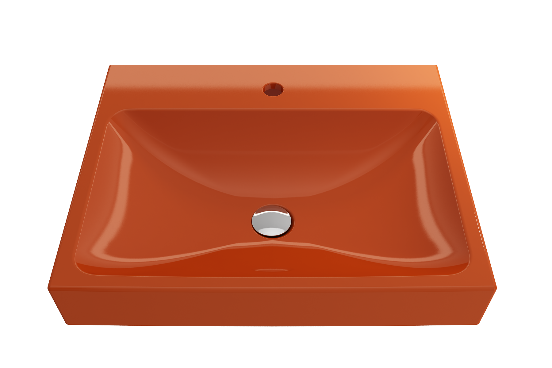 Scala Arch Wall-Mounted Sink Fireclay 23.75 in. 1-Hole 1077