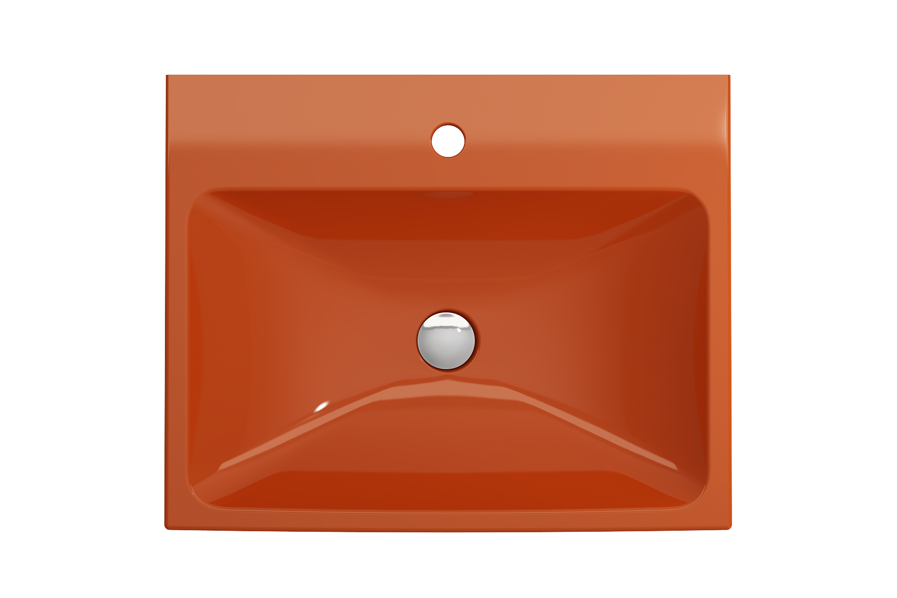 Scala Arch Wall-Mounted Sink Fireclay 23.75 in. 1-Hole 1077