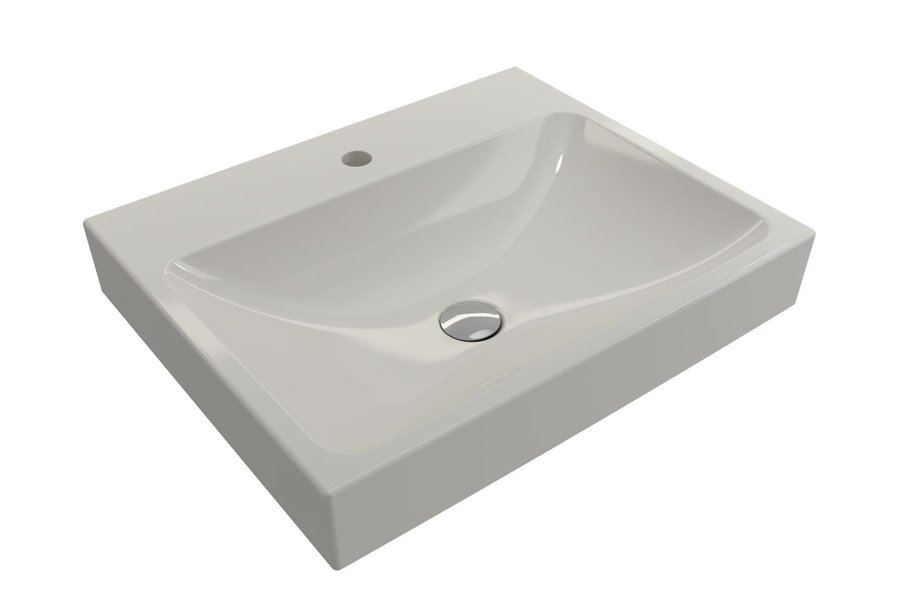 Scala Arch Wall-Mounted Sink Fireclay 23.75 in. 1-Hole 1077