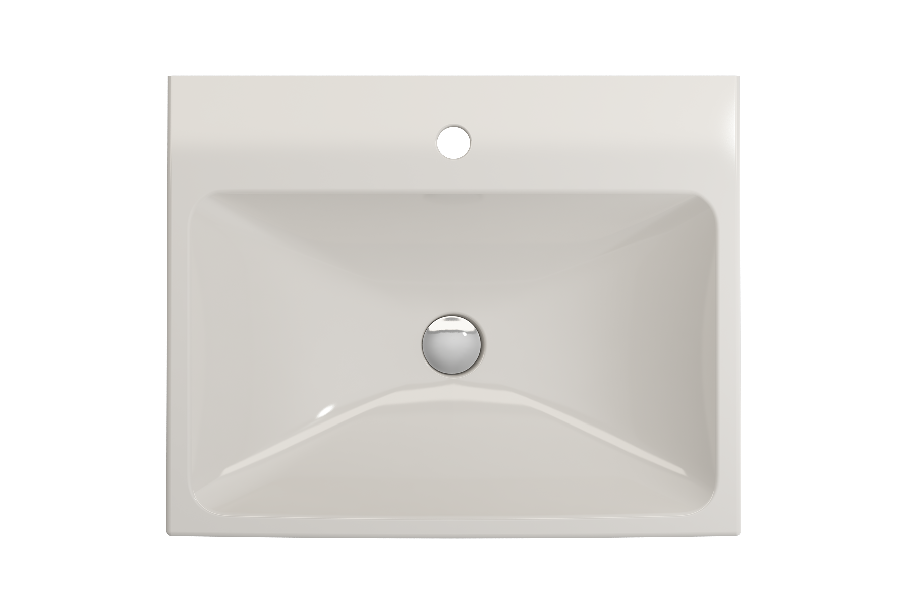 Scala Arch Wall-Mounted Sink Fireclay 23.75 in. 1-Hole 1077