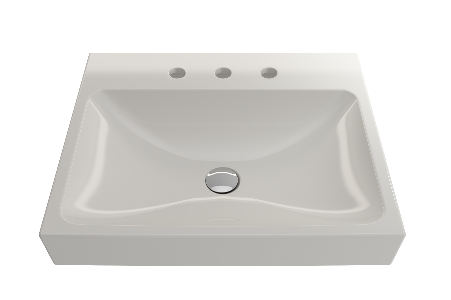Scala Arch Wall-Mounted Sink Fireclay 23.75 in. 3-Hole 1077