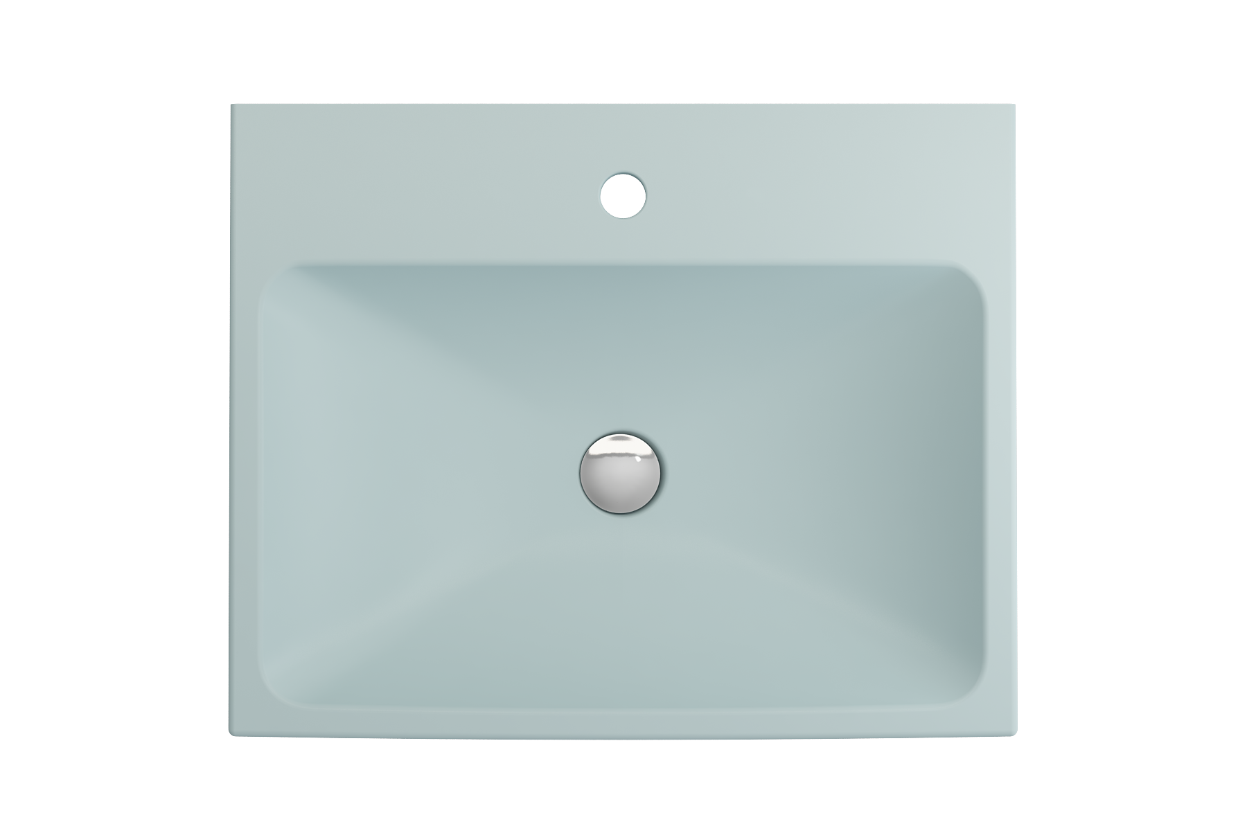 Scala Arch Wall-Mounted Sink Fireclay 23.75 in. 1-Hole 1077