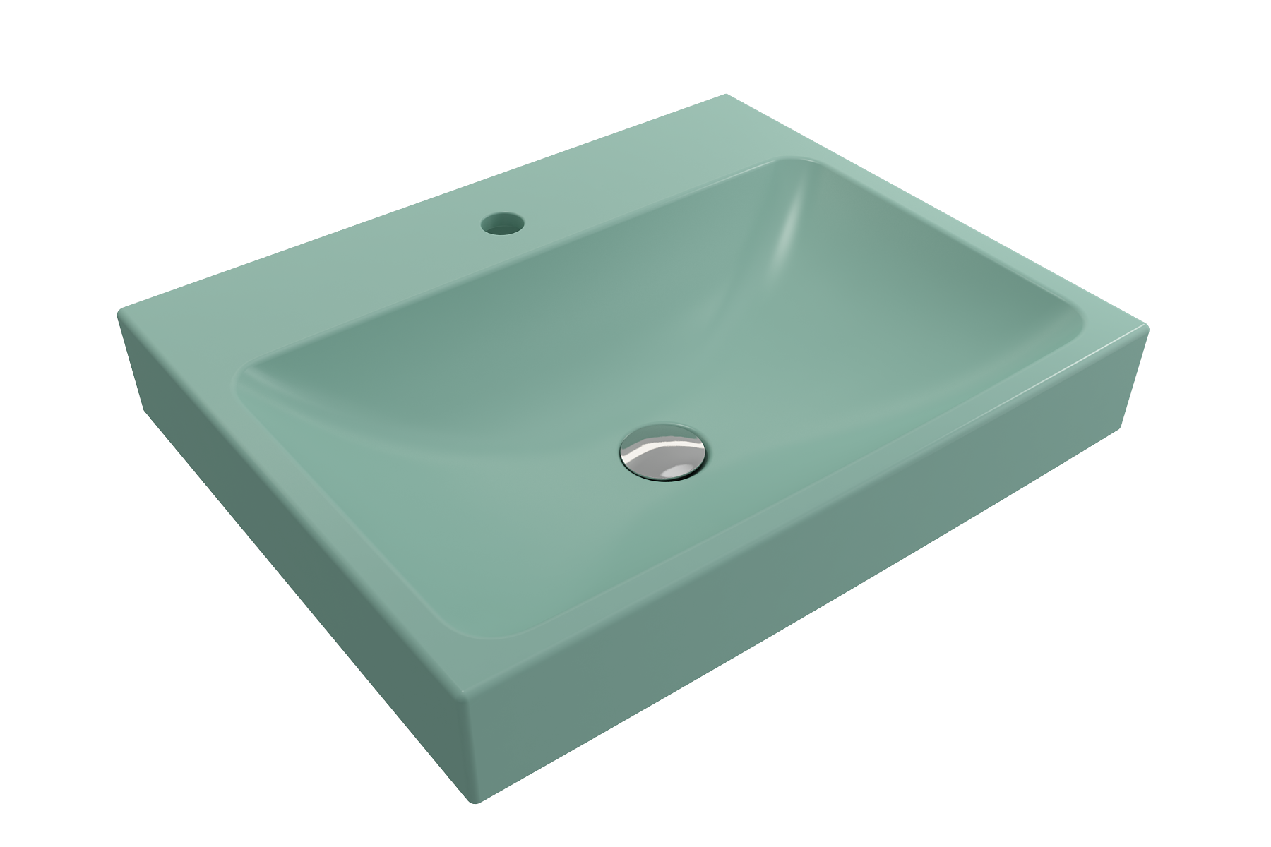 Scala Arch Wall-Mounted Sink Fireclay 23.75 in. 1-Hole 1077
