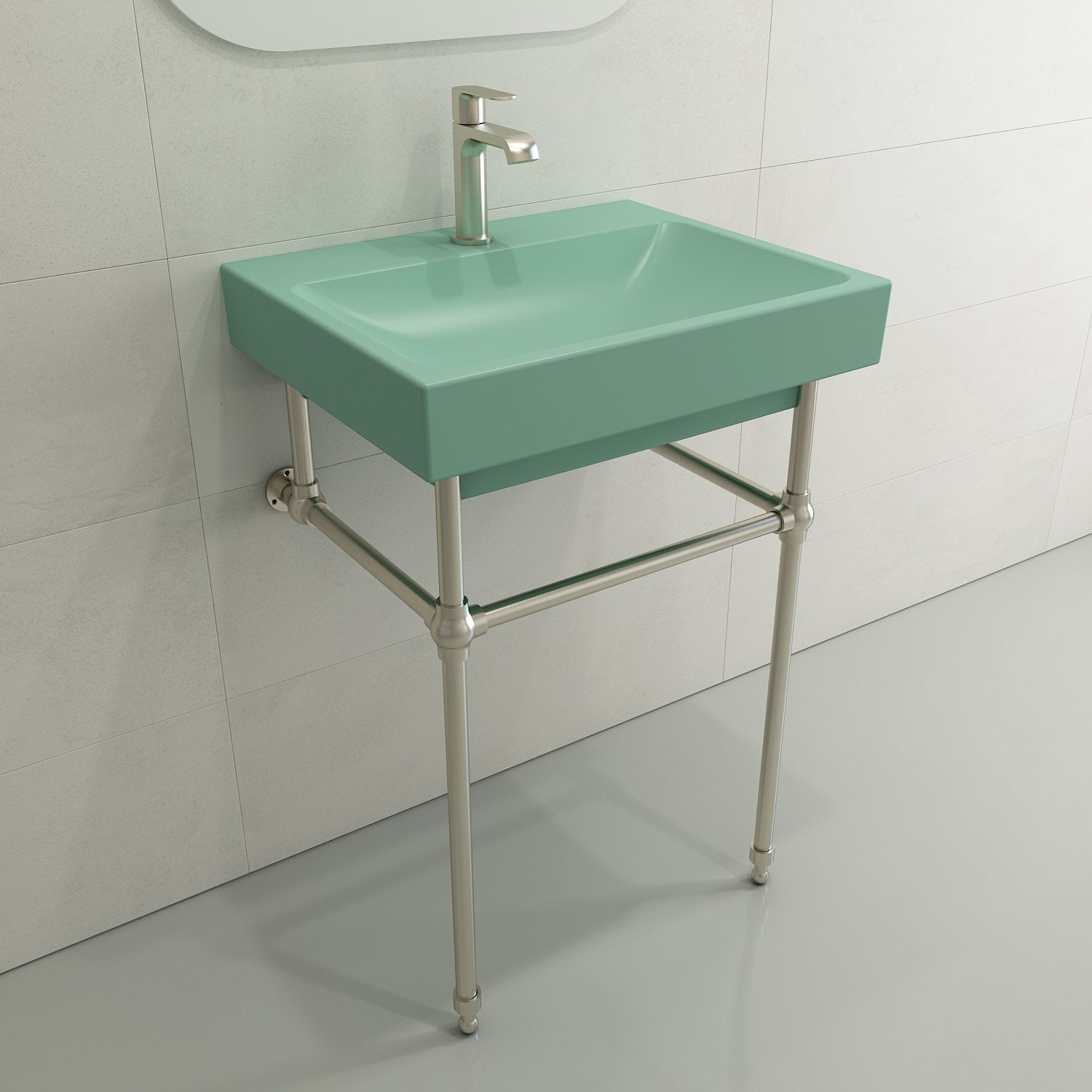 Scala Arch Wall-Mounted Sink Fireclay 23.75 in. 1-Hole 1077