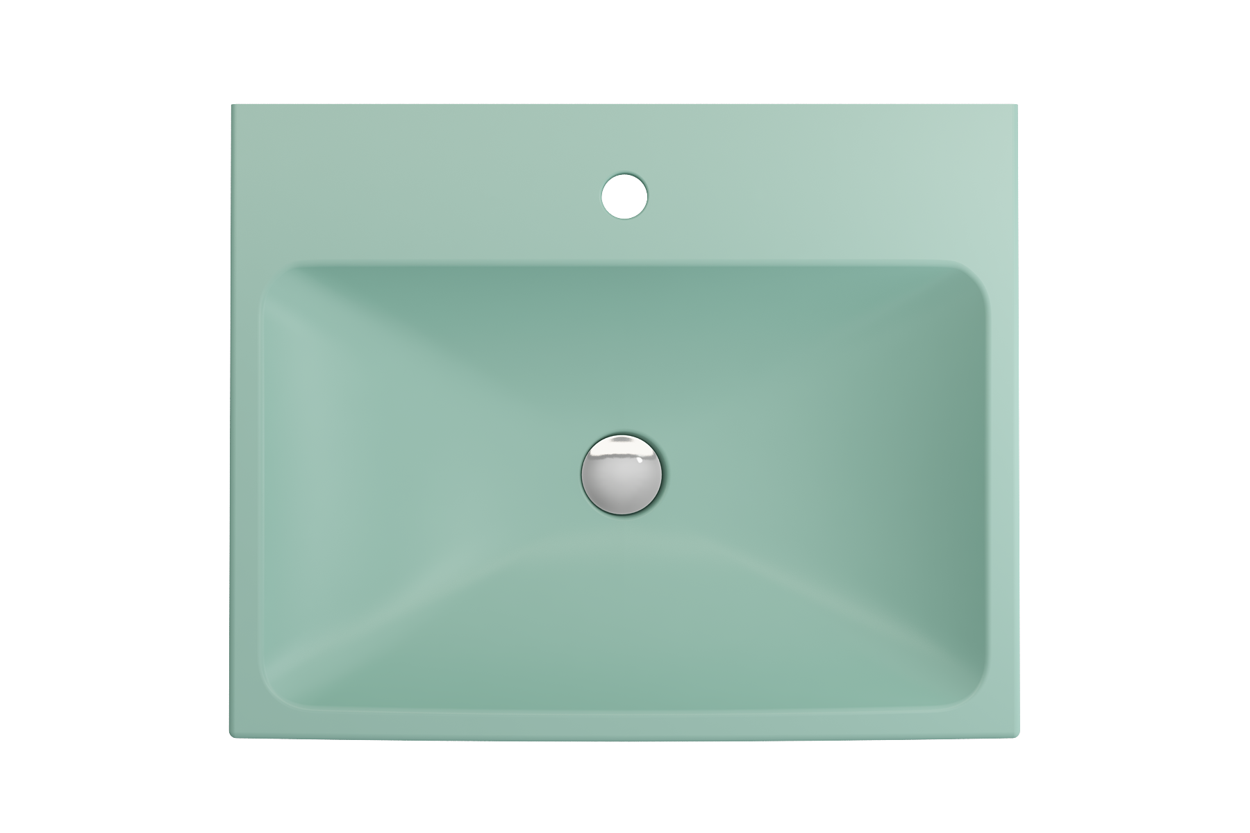 Scala Arch Wall-Mounted Sink Fireclay 23.75 in. 1-Hole 1077
