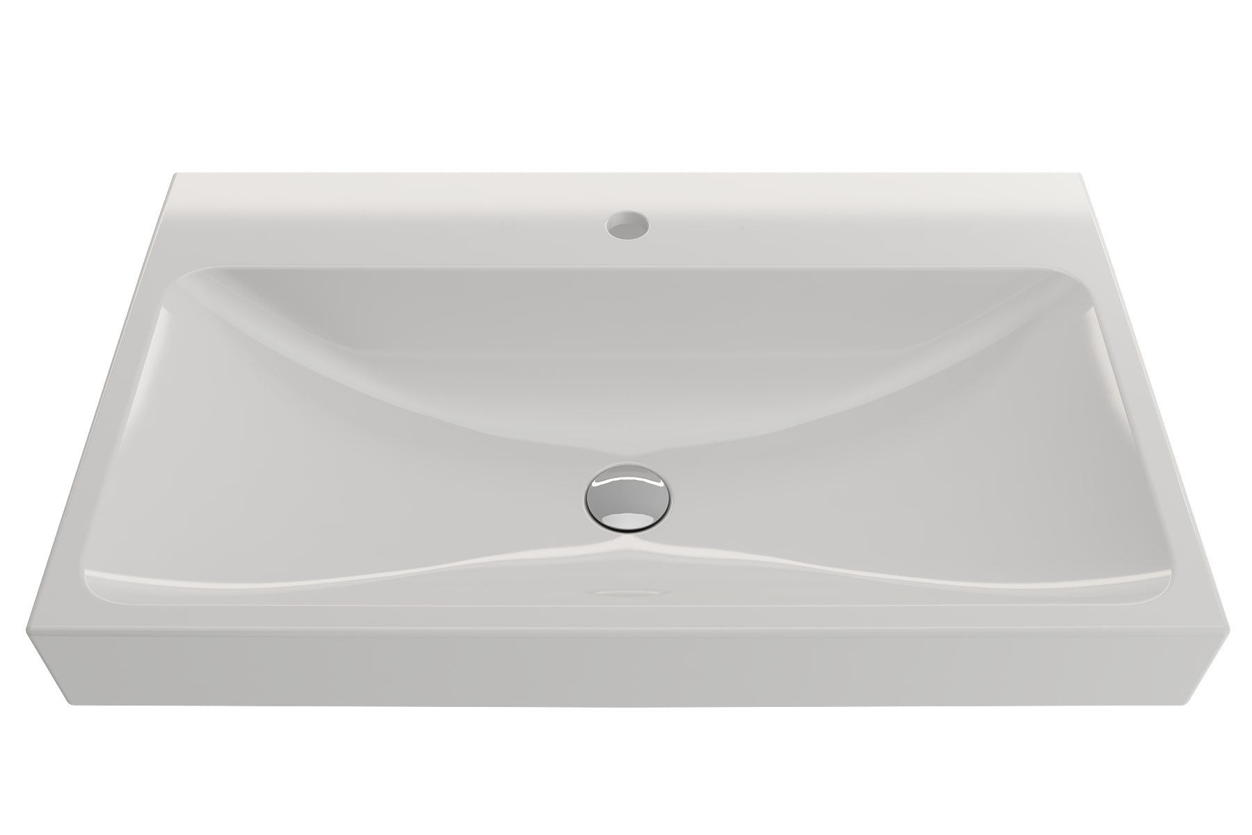 Scala Arch Wall-Mounted Sink Fireclay 32 in. 1-Hole 1078