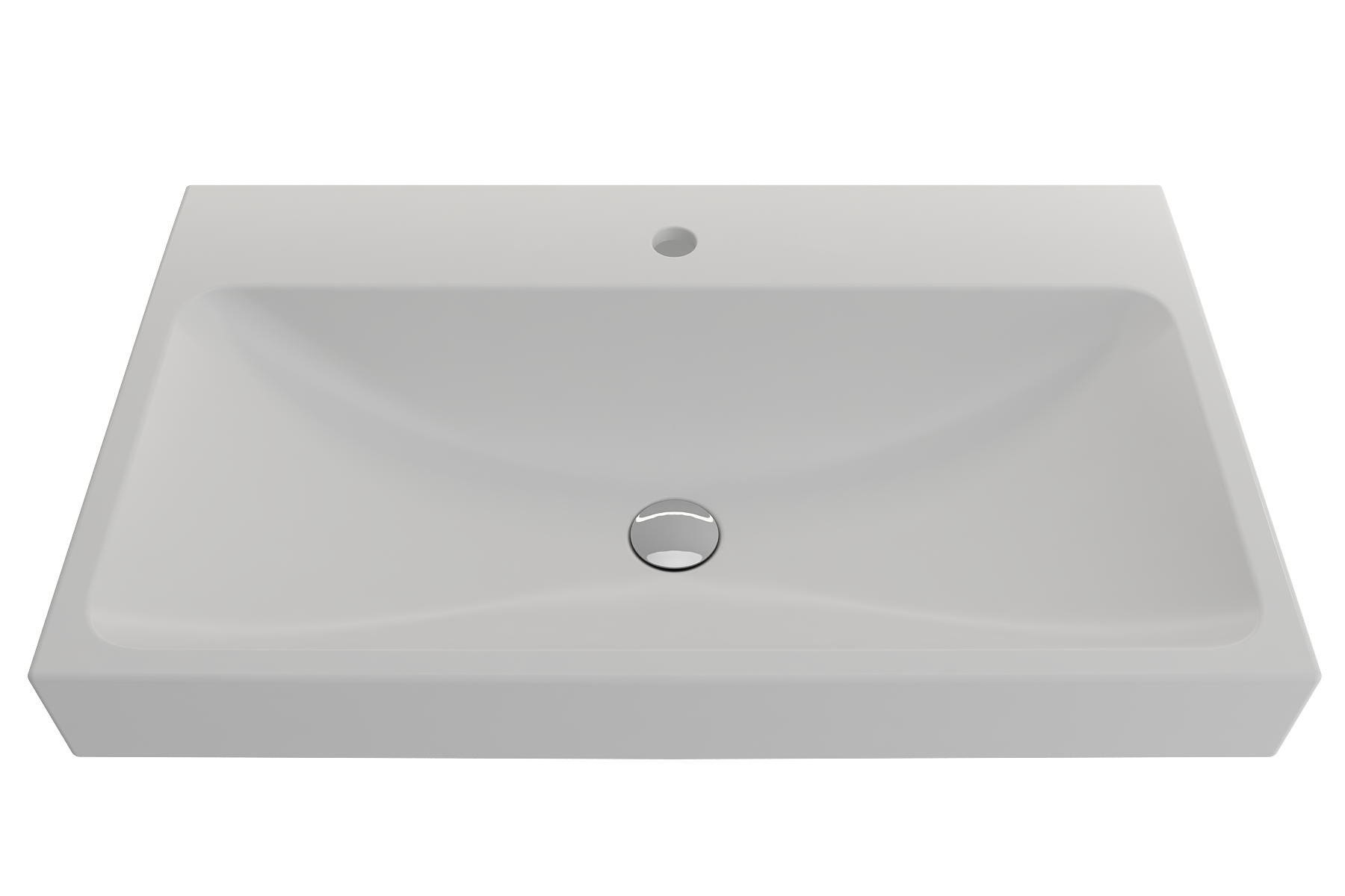 Scala Arch Wall-Mounted Sink Fireclay 32 in. 1-Hole 1078