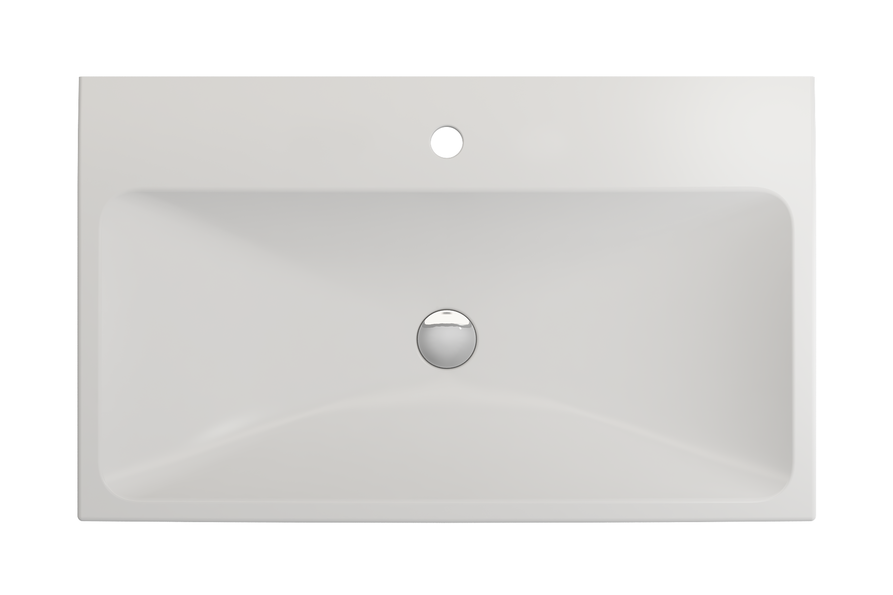 Scala Arch Wall-Mounted Sink Fireclay 32 in. 1-Hole 1078